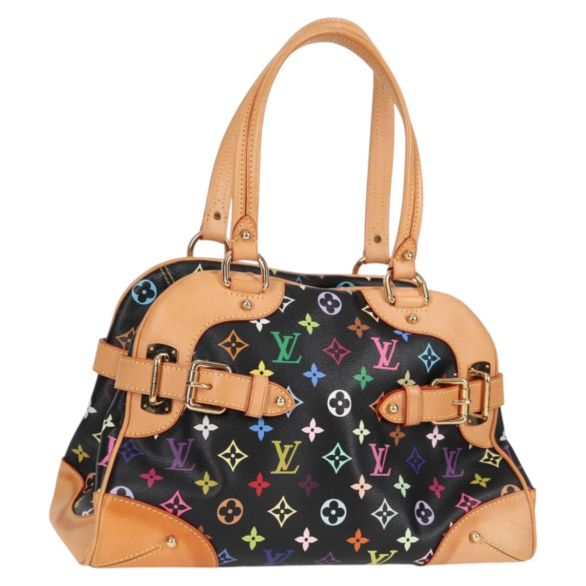 LOUIS VUITTON Monogram Multicolor Claudia Hand Bag Black M40194 LV Auth 124894SAV