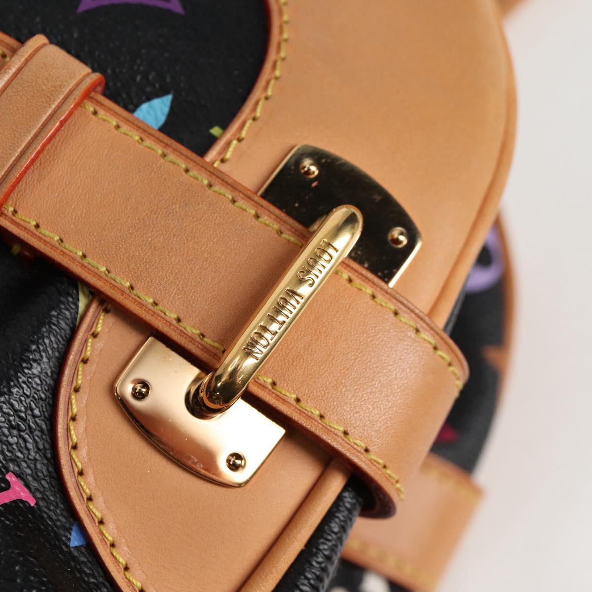 LOUIS VUITTON Monogram Multicolor Claudia Hand Bag Black M40194 LV Auth 124894SAV
