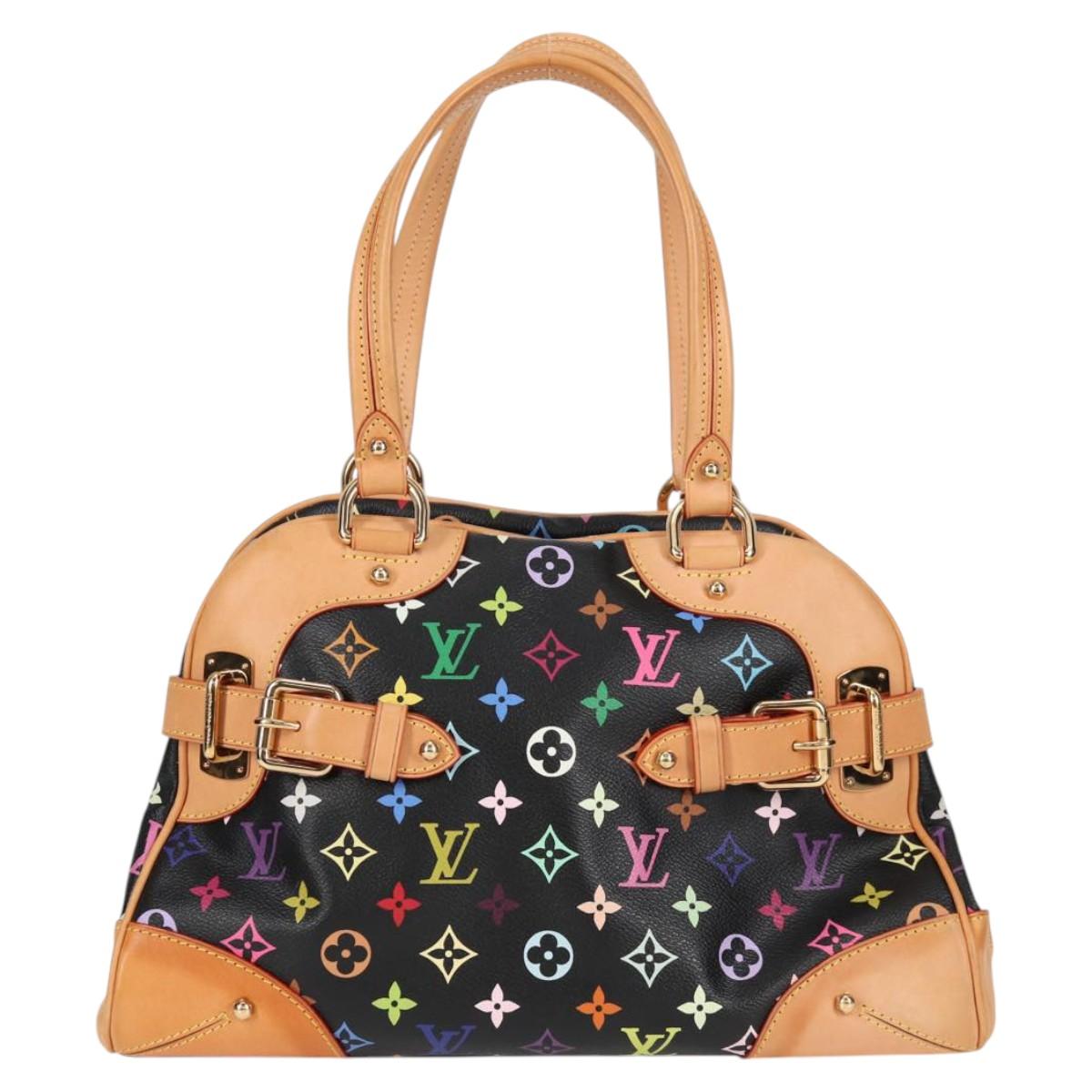 LOUIS VUITTON Monogram Multicolor Claudia Hand Bag Black M40194 LV Auth 124894SAV