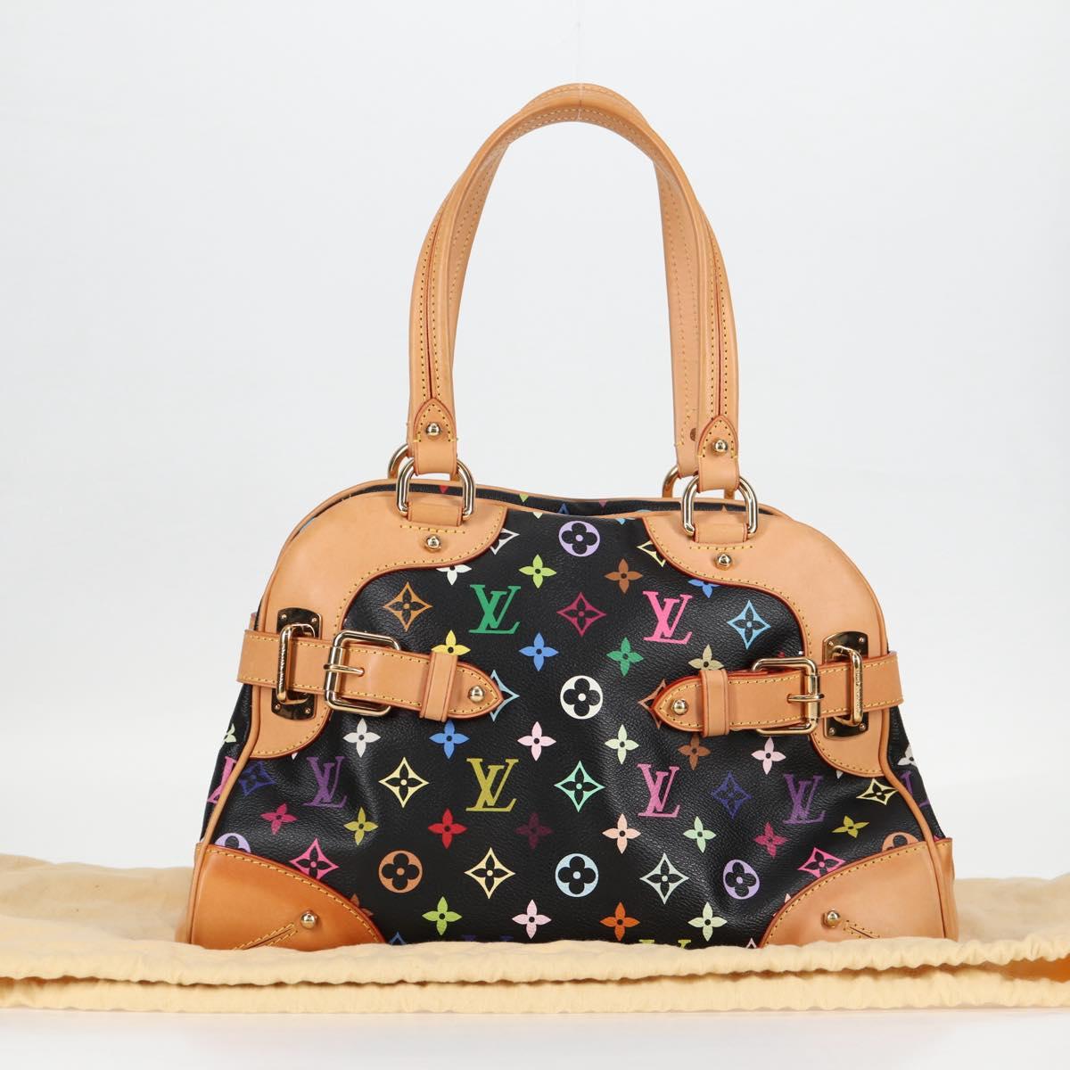 LOUIS VUITTON Monogram Multicolor Claudia Hand Bag Black M40194 LV Auth 124894SAV