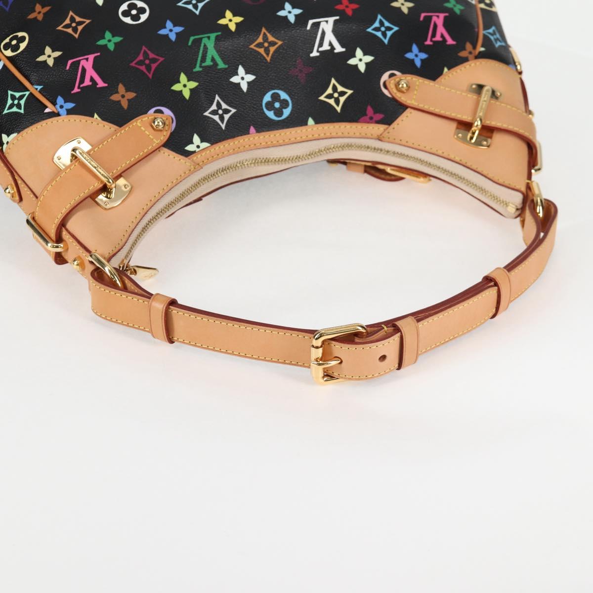 LOUIS VUITTON Monogram Multicolor Greta Shoulder Bag Black M40196 Auth 124895SAV