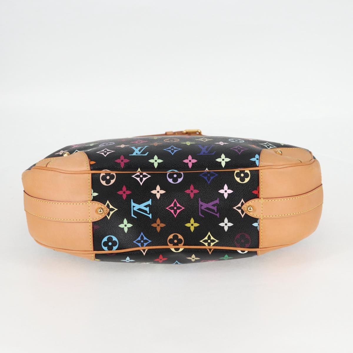 LOUIS VUITTON Monogram Multicolor Greta Shoulder Bag Black M40196 Auth 124895SAV