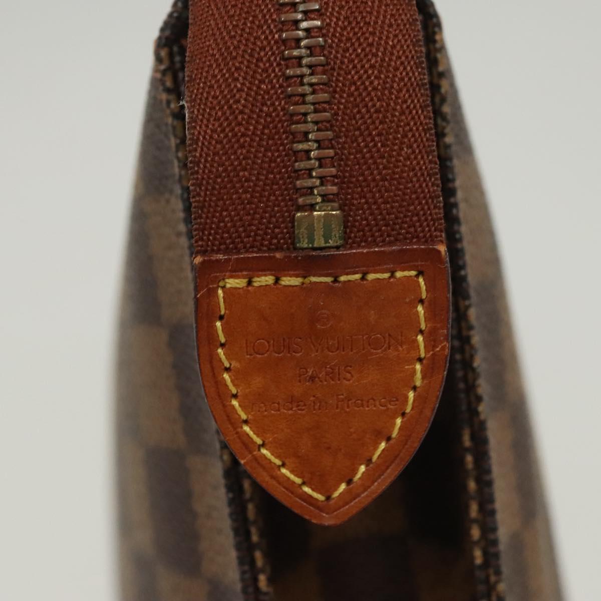LOUIS VUITTON Damier Ebene Posh Toilette 26 Pouch N47543 LV Auth 124944
