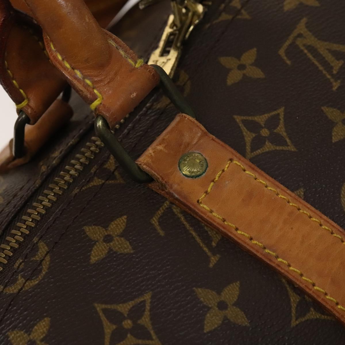 LOUIS VUITTON Monogram Keepall 55 Boston Bag M41424 LV Auth 124962