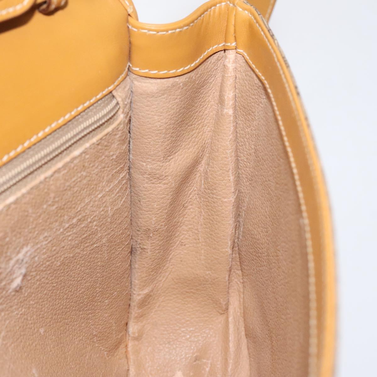 GUCCI Micro GG Supreme Shoulder Bag PVC Beige Gold 004 112 0363 Auth 124986