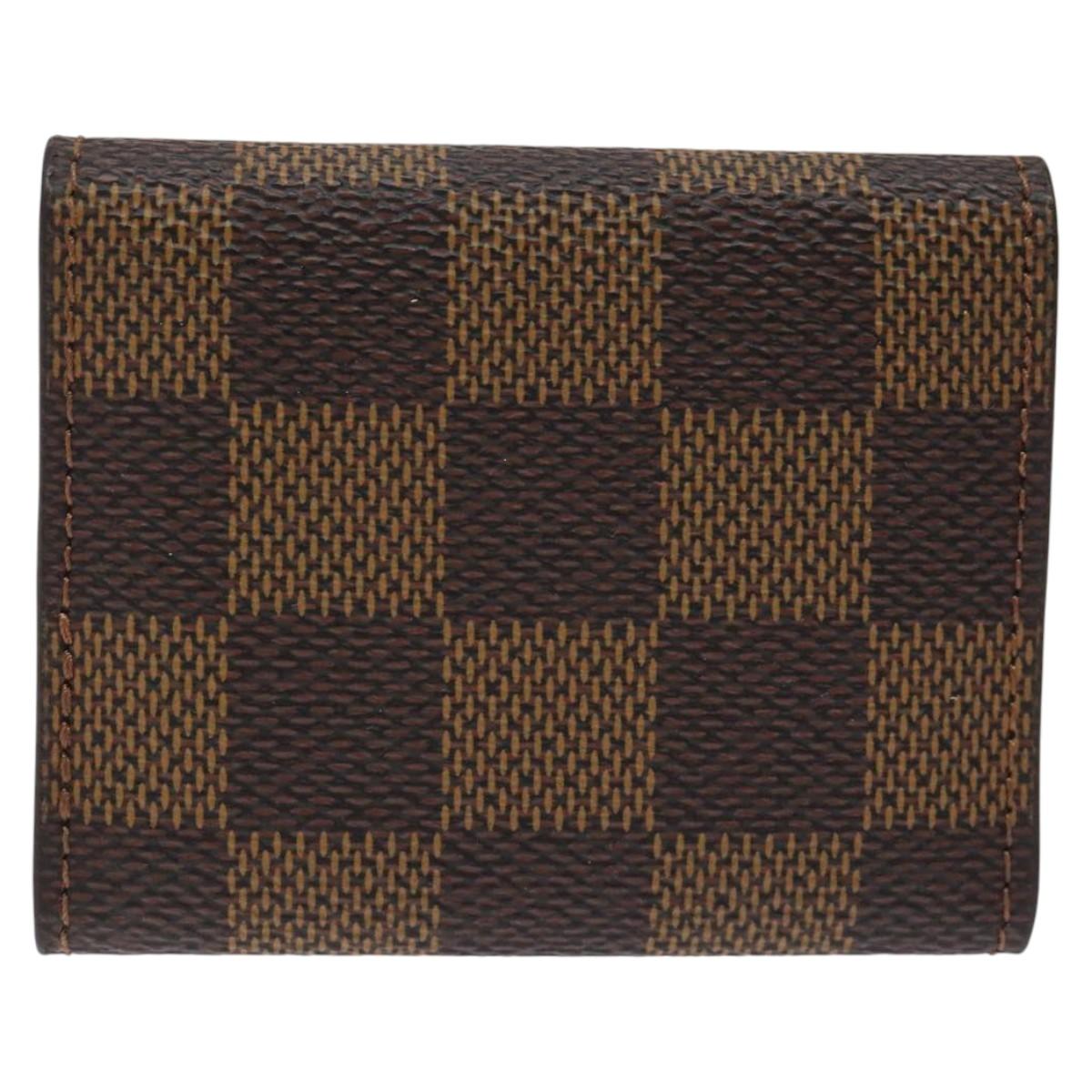 LOUIS VUITTON Damier Ebene Cuff Case LV Auth 125015