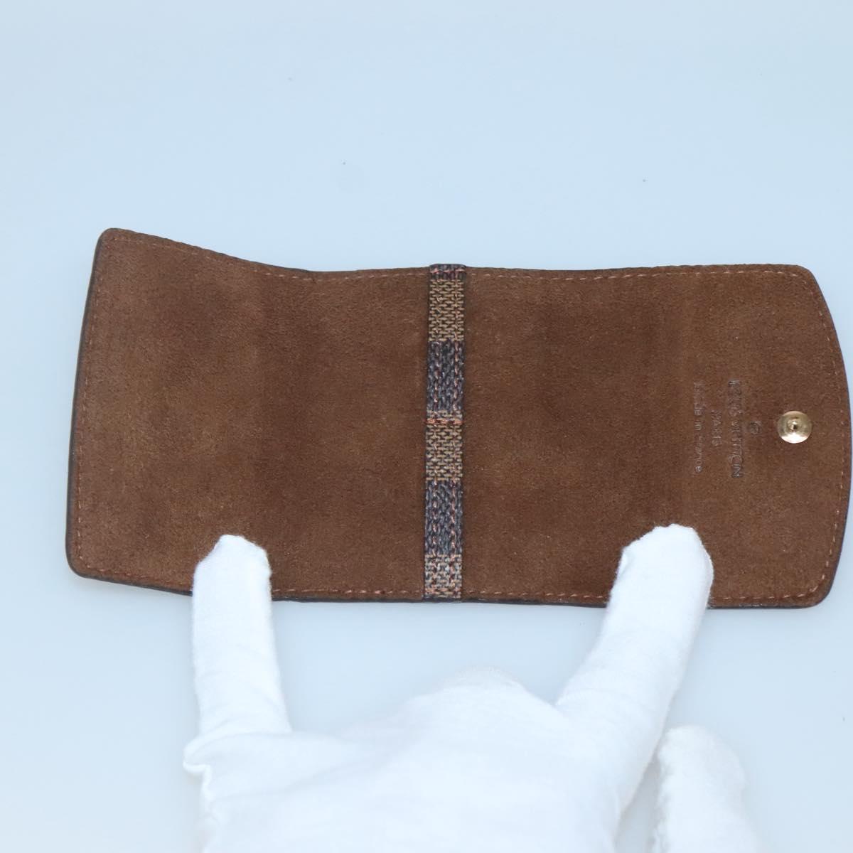 LOUIS VUITTON Damier Ebene Cuff Case LV Auth 125074