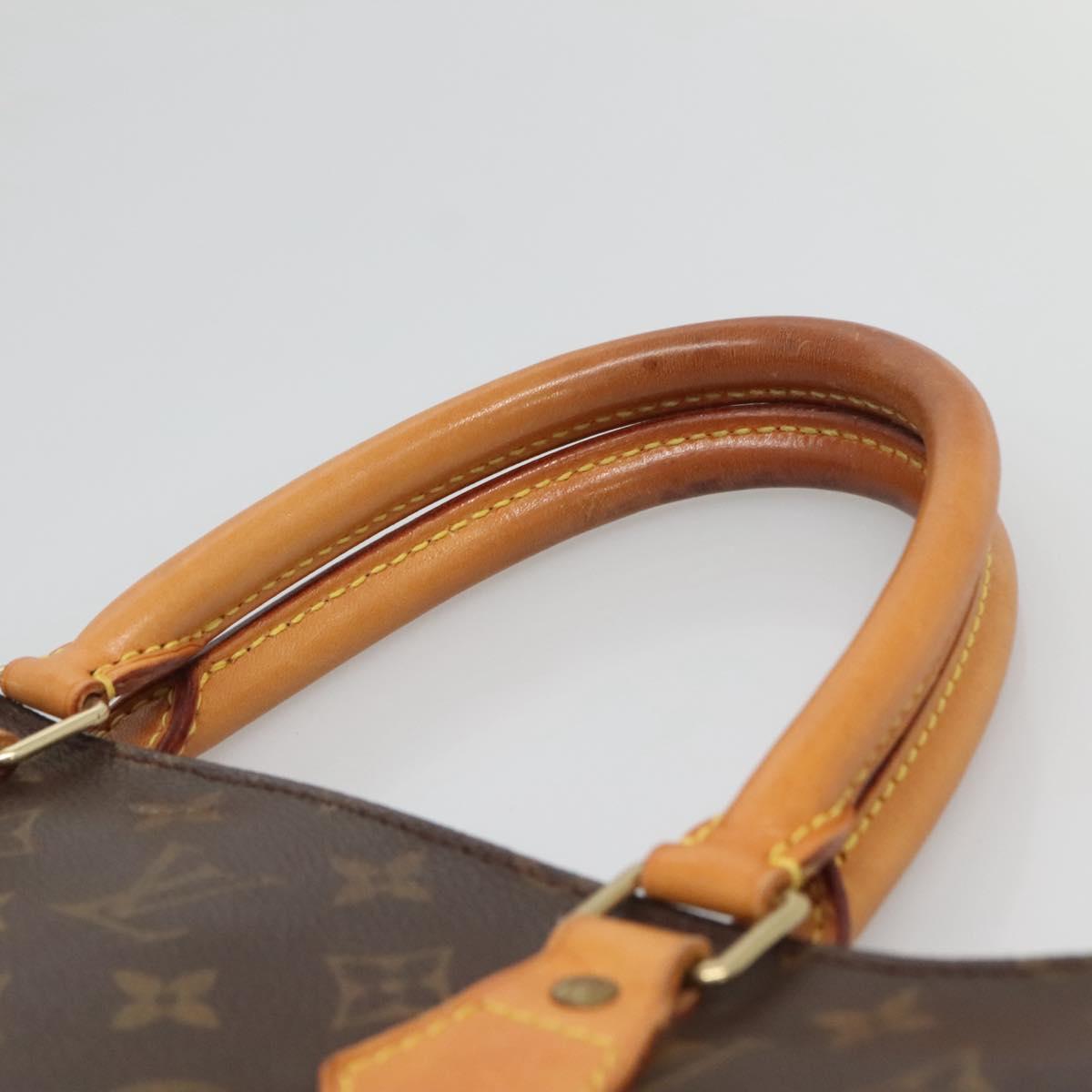 LOUIS VUITTON Monogram Sac Plat Hand Bag M51140 LV Auth 125127