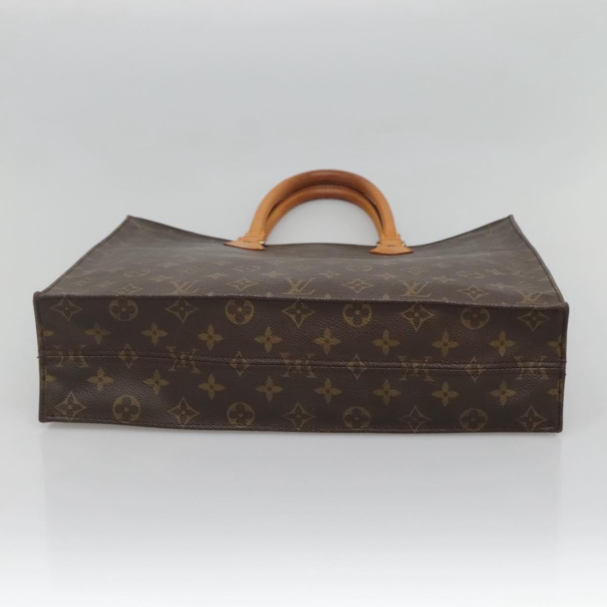 LOUIS VUITTON Monogram Sac Plat Hand Bag M51140 LV Auth 125127