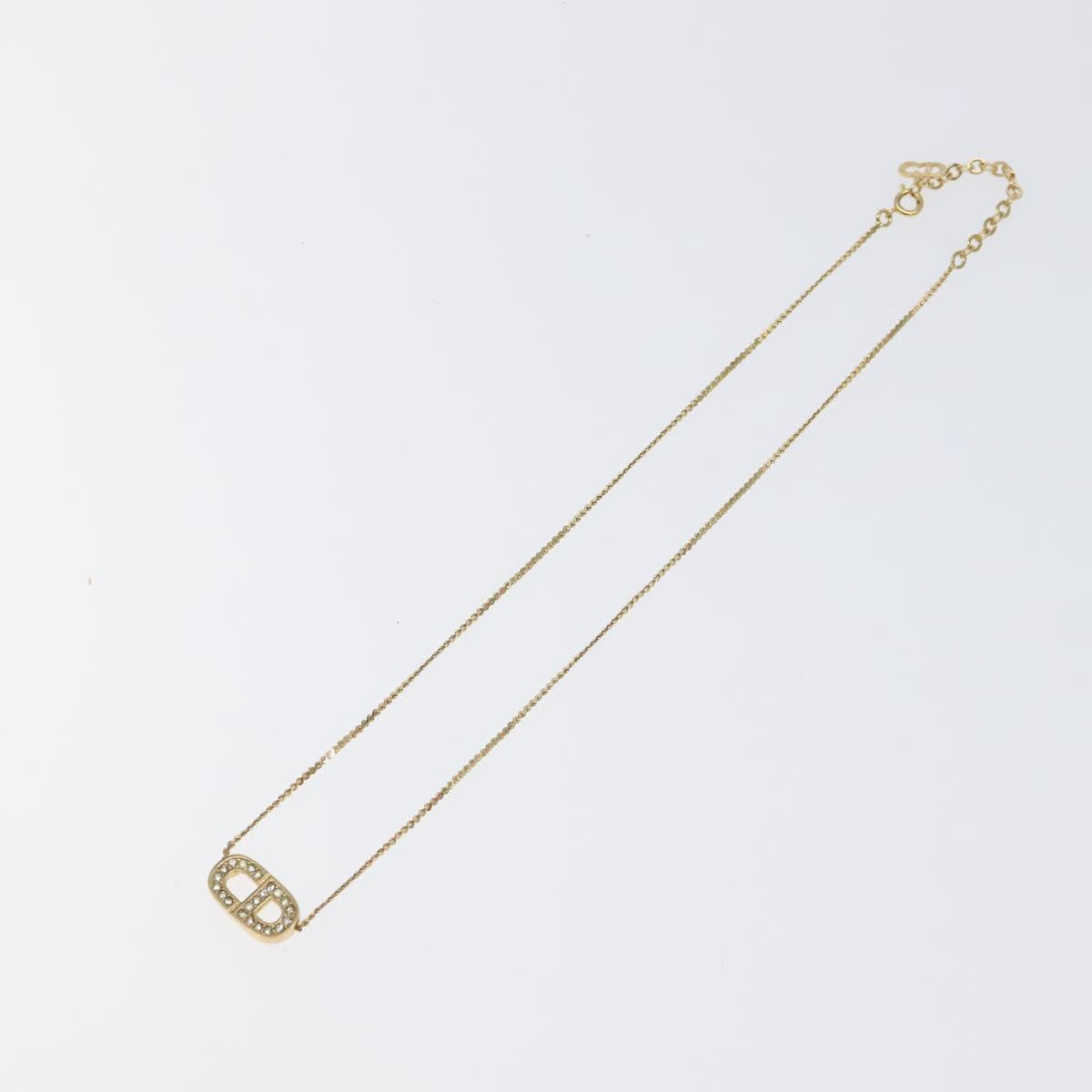 Christian Dior Necklace metal Gold Auth 125144