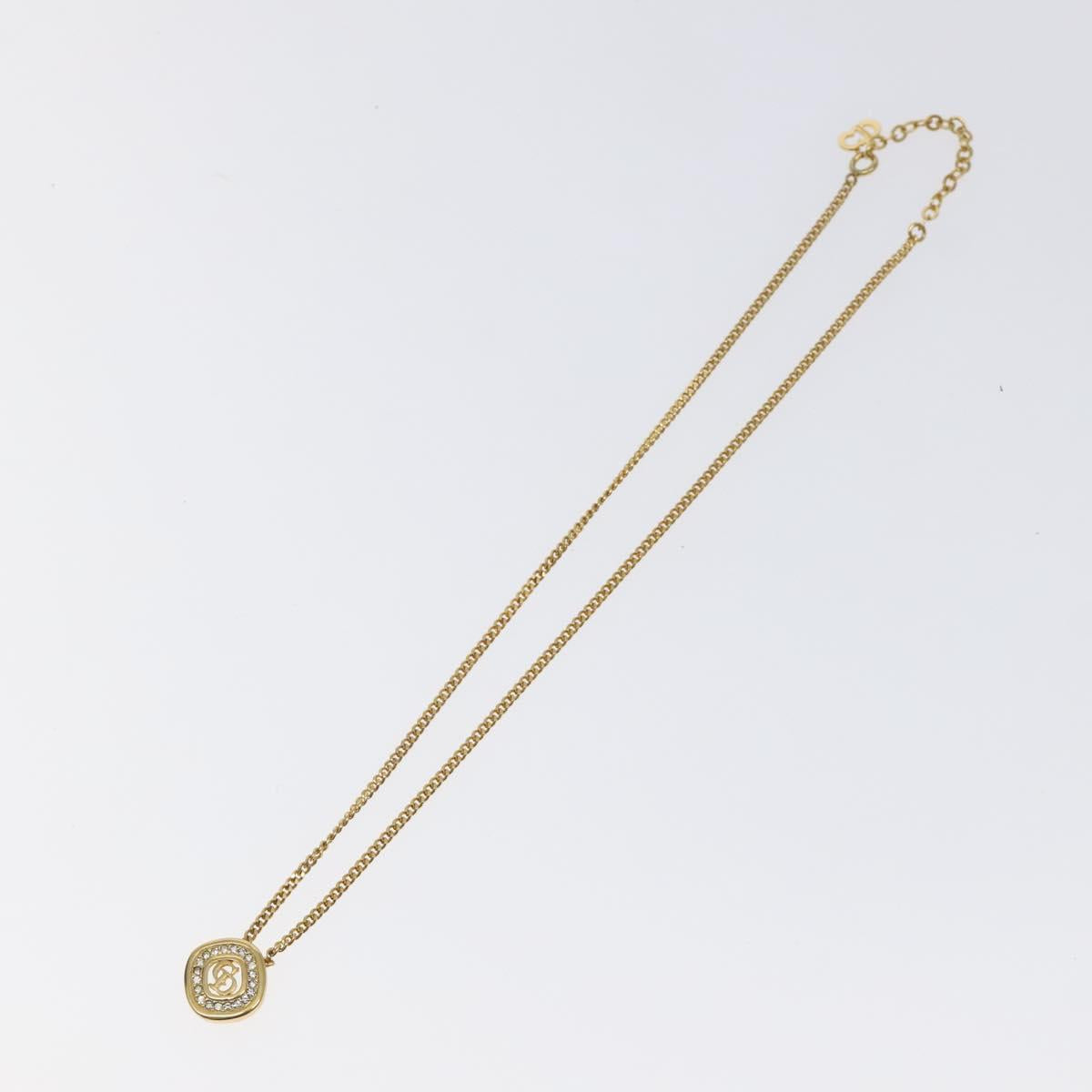 Christian Dior Necklace metal Gold Auth 125148