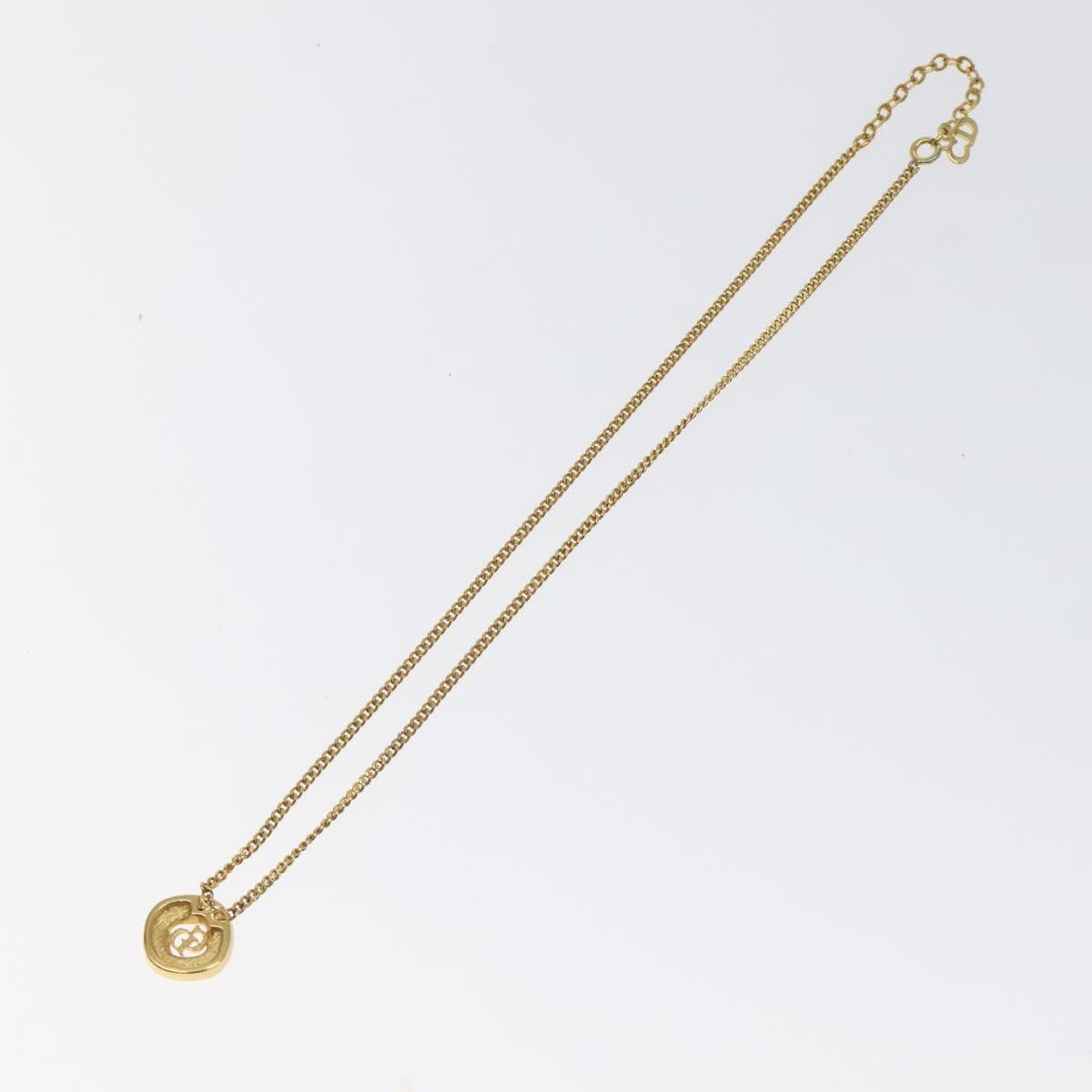 Christian Dior Necklace metal Gold Auth 125148