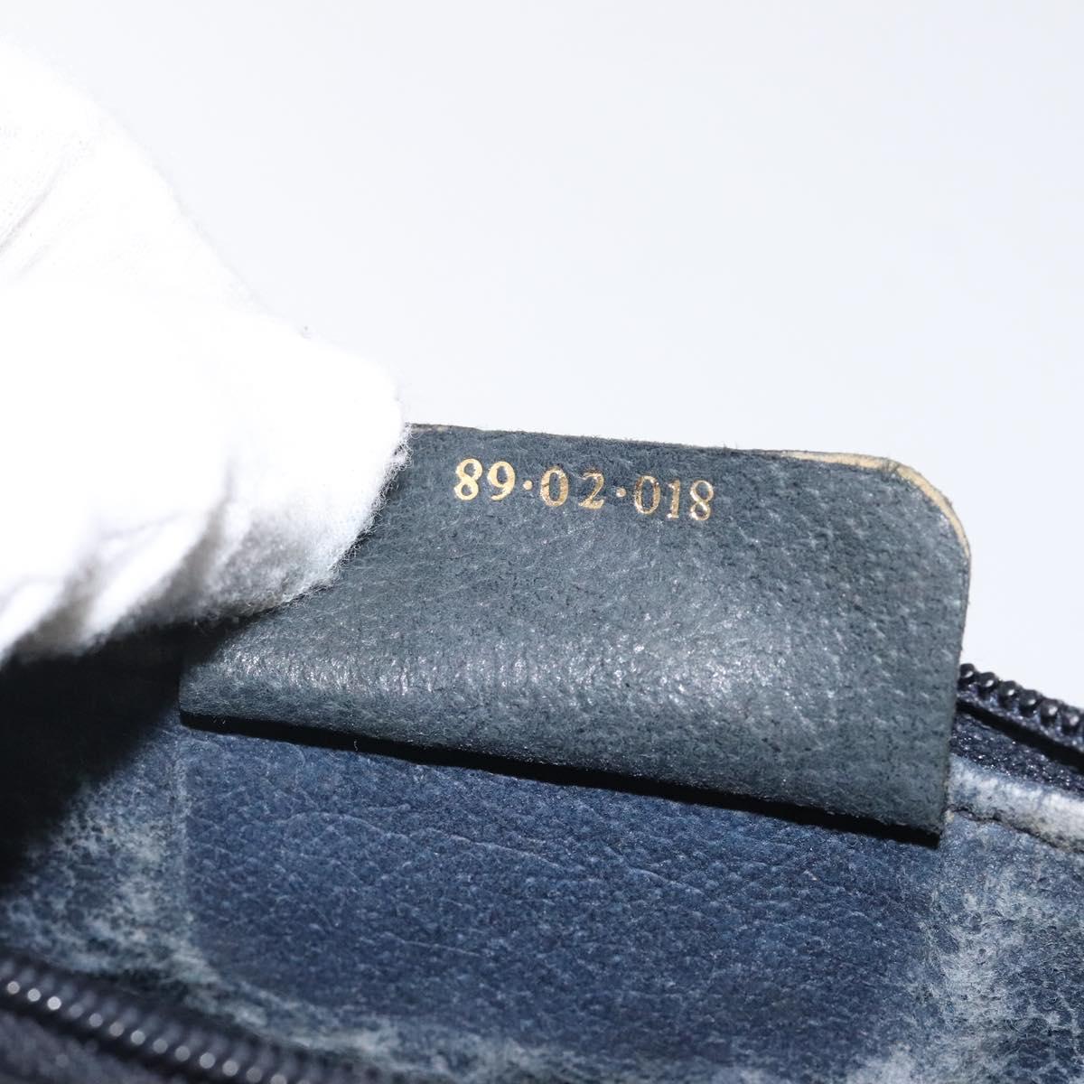 GUCCI GG Supreme Sherry Line Shoulder Bag PVC Navy Gold 89 02 018 Auth 125200