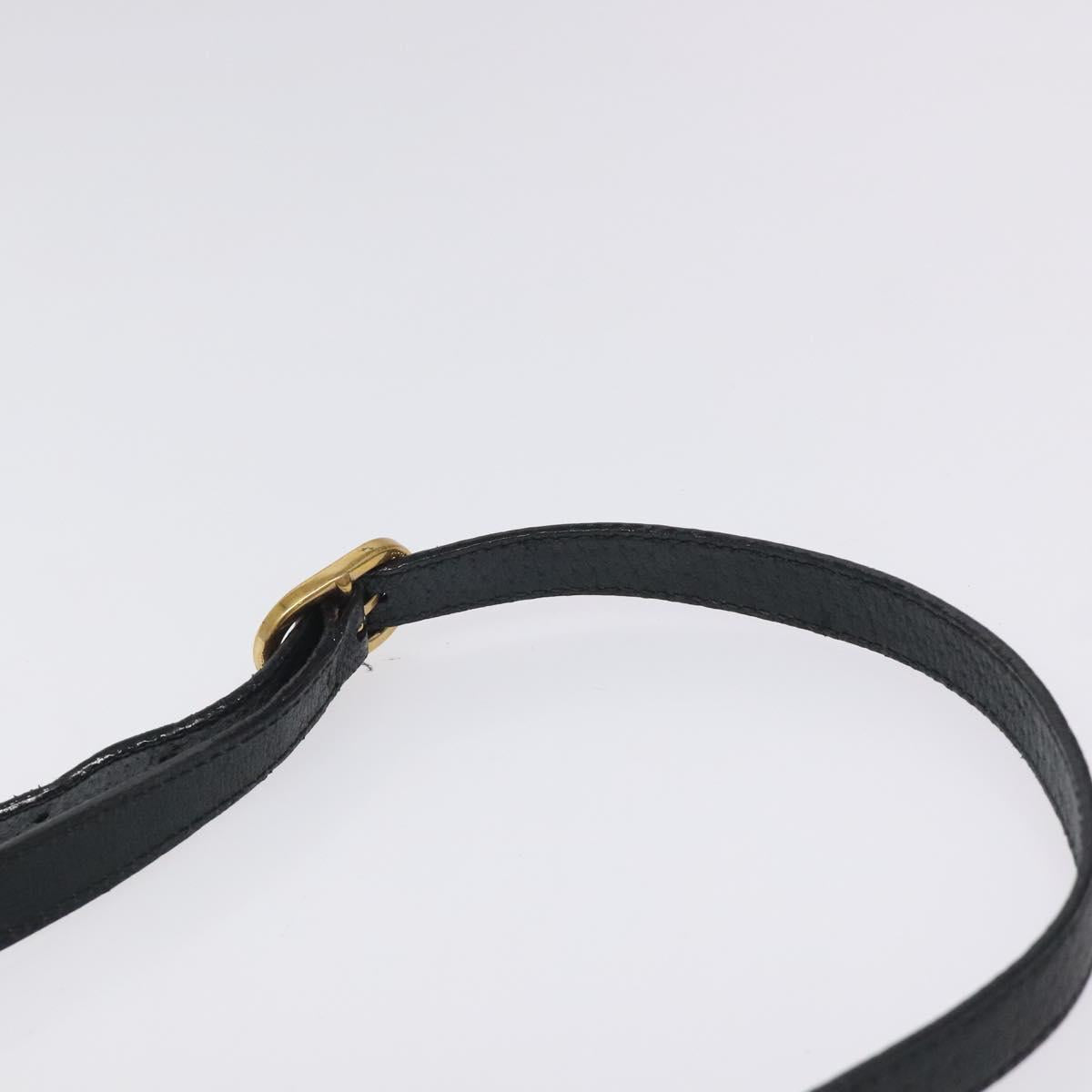 GUCCI GG Supreme Sherry Line Shoulder Bag PVC Navy Gold 89 02 018 Auth 125200