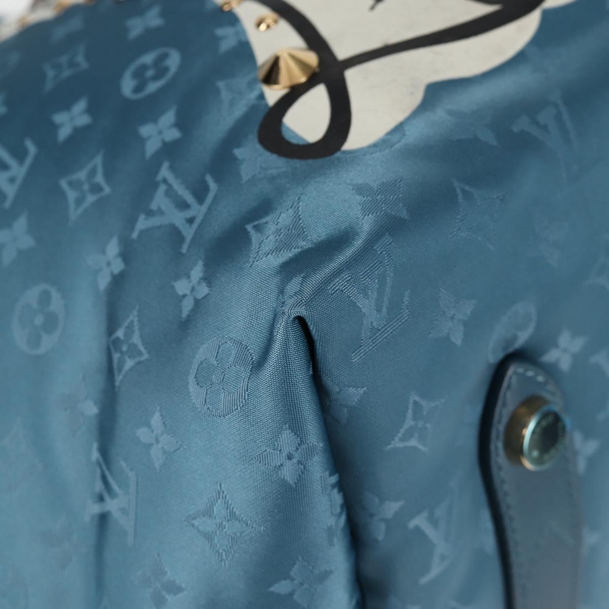LOUIS VUITTON Cruise line Cabas Nouvelle Vague Bag Blue M94091 LV Auth 125266SAV