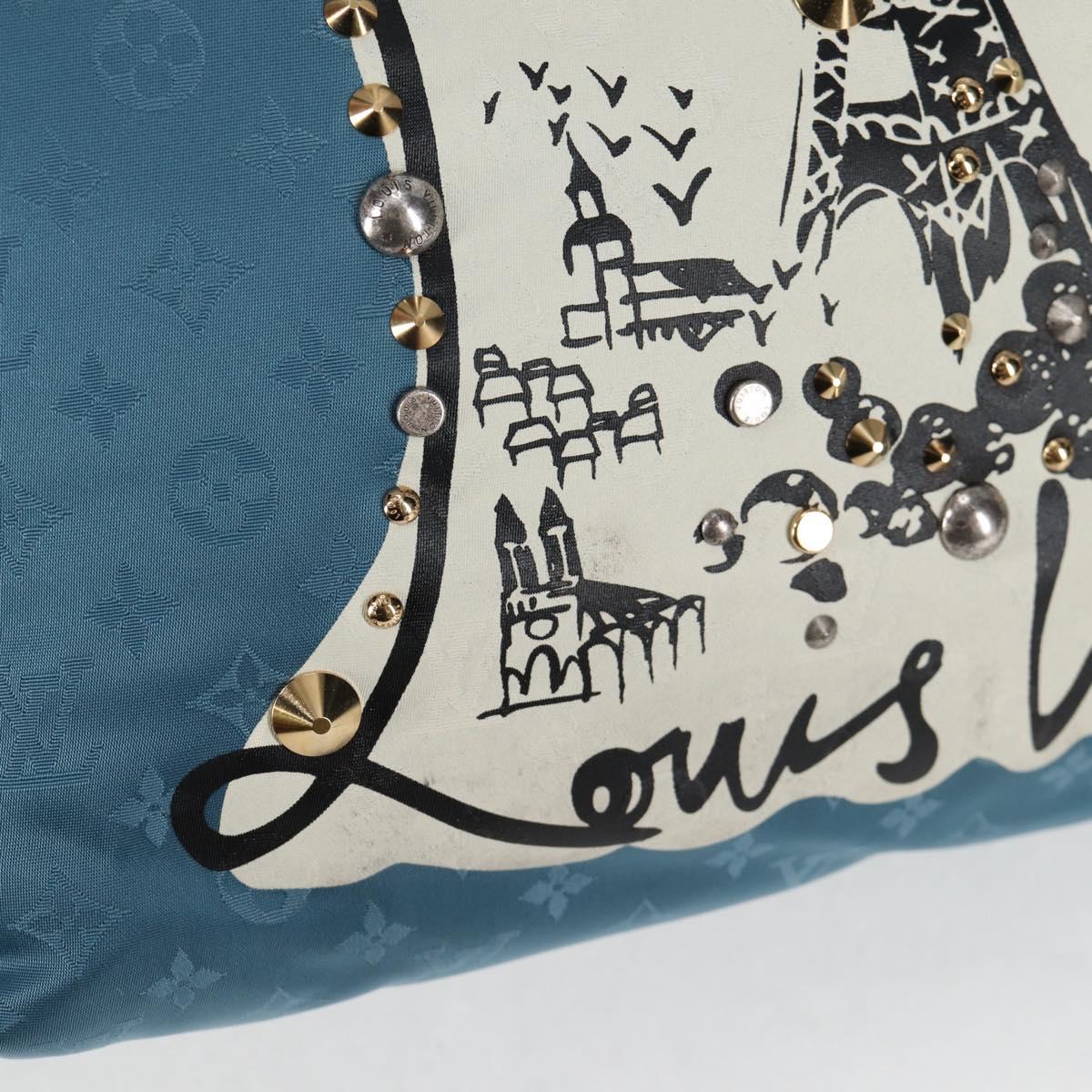LOUIS VUITTON Cruise line Cabas Nouvelle Vague Bag Blue M94091 LV Auth 125266SAV