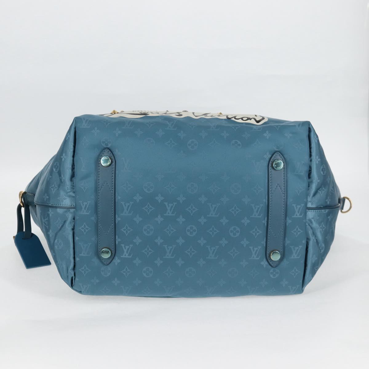 LOUIS VUITTON Cruise line Cabas Nouvelle Vague Bag Blue M94091 LV Auth 125266SAV