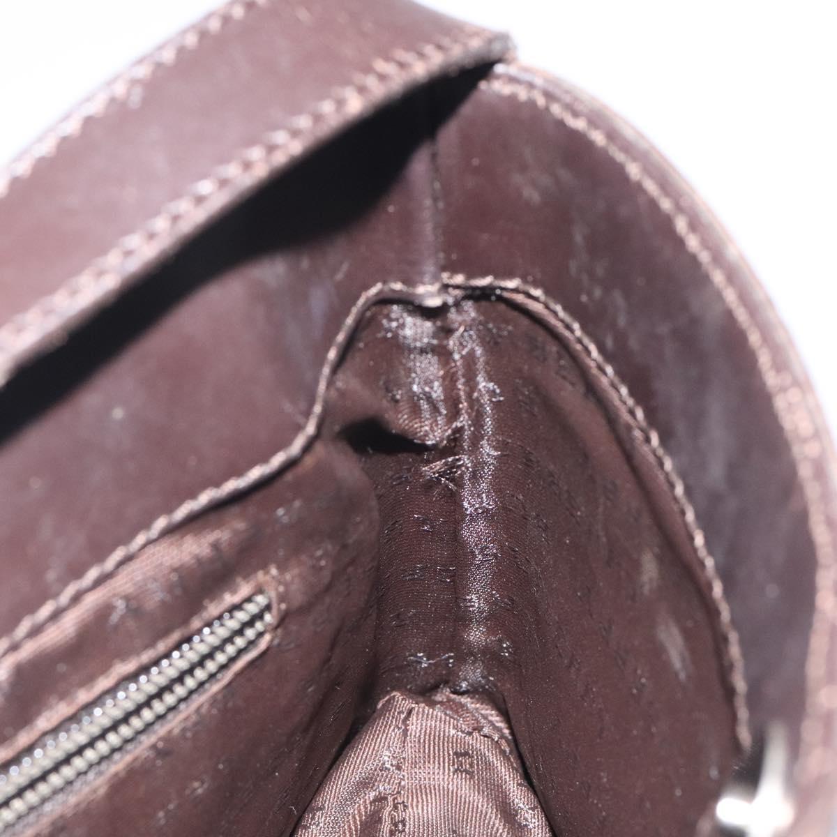 BURBERRY Nova Check Shoulder Bag PVC Beige Gold Auth 125282