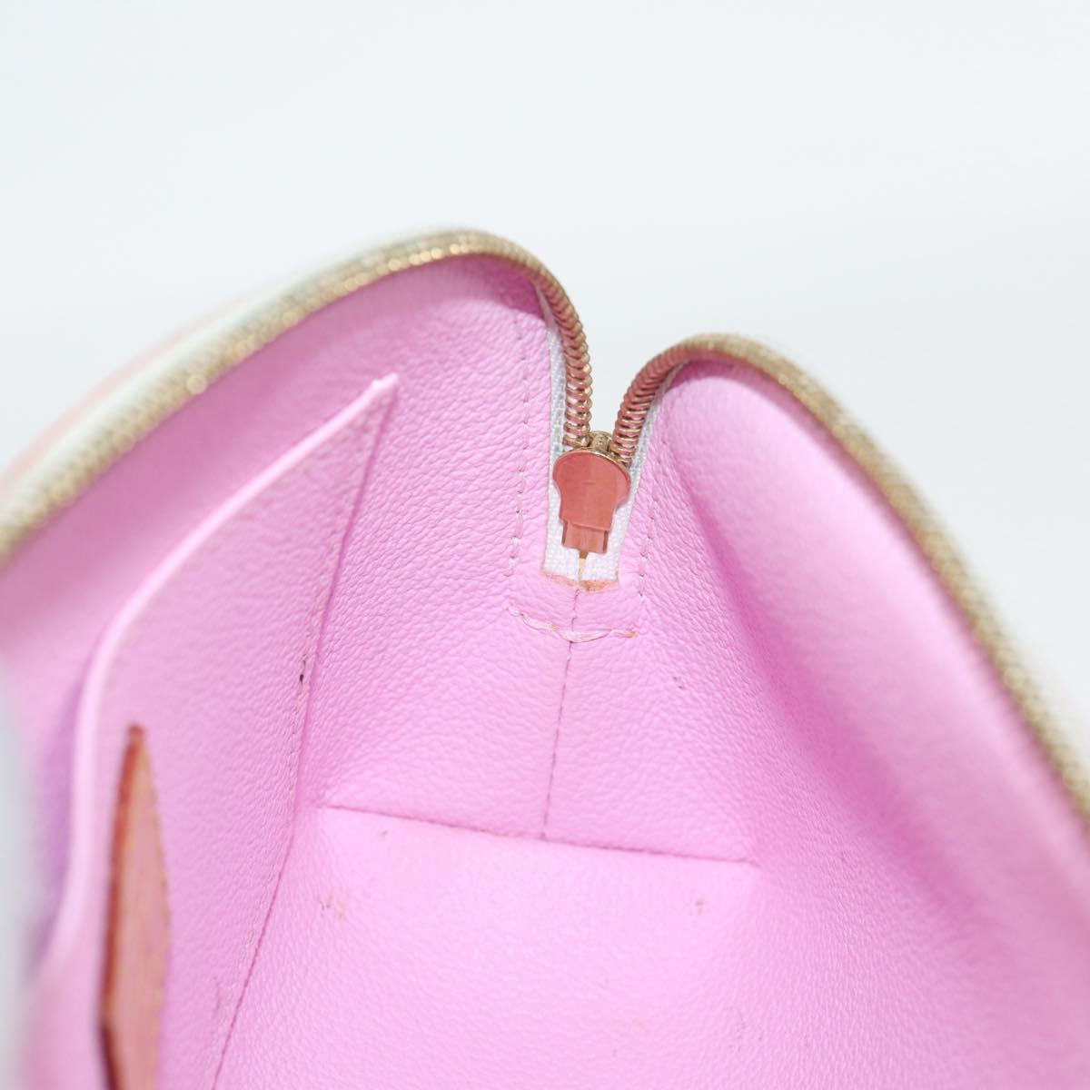 LOUIS VUITTON Monogram Multicolor Pochette Cosmetic White M47354 Auth 125292AV