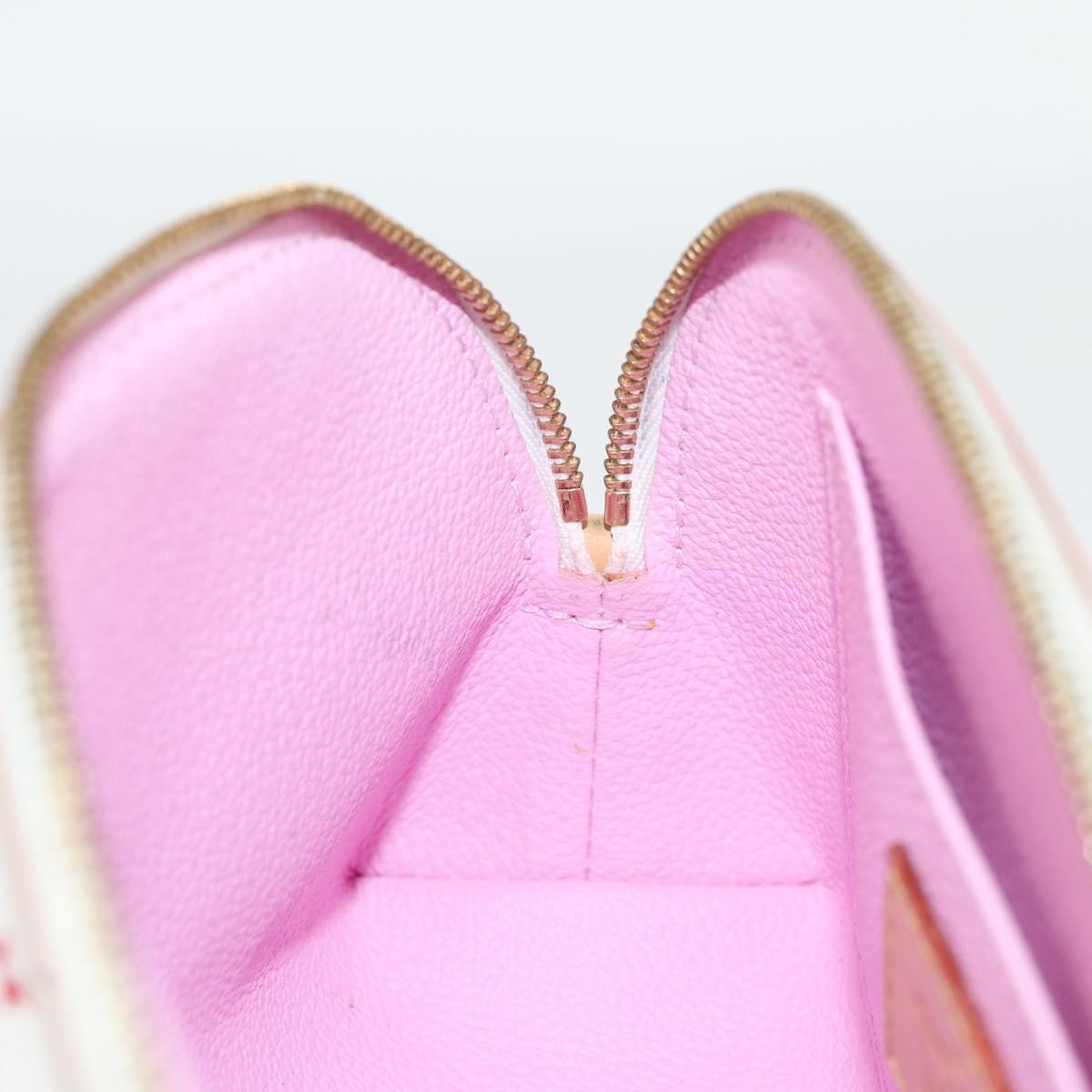 LOUIS VUITTON Monogram Multicolor Pochette Cosmetic White M47354 Auth 125292AV