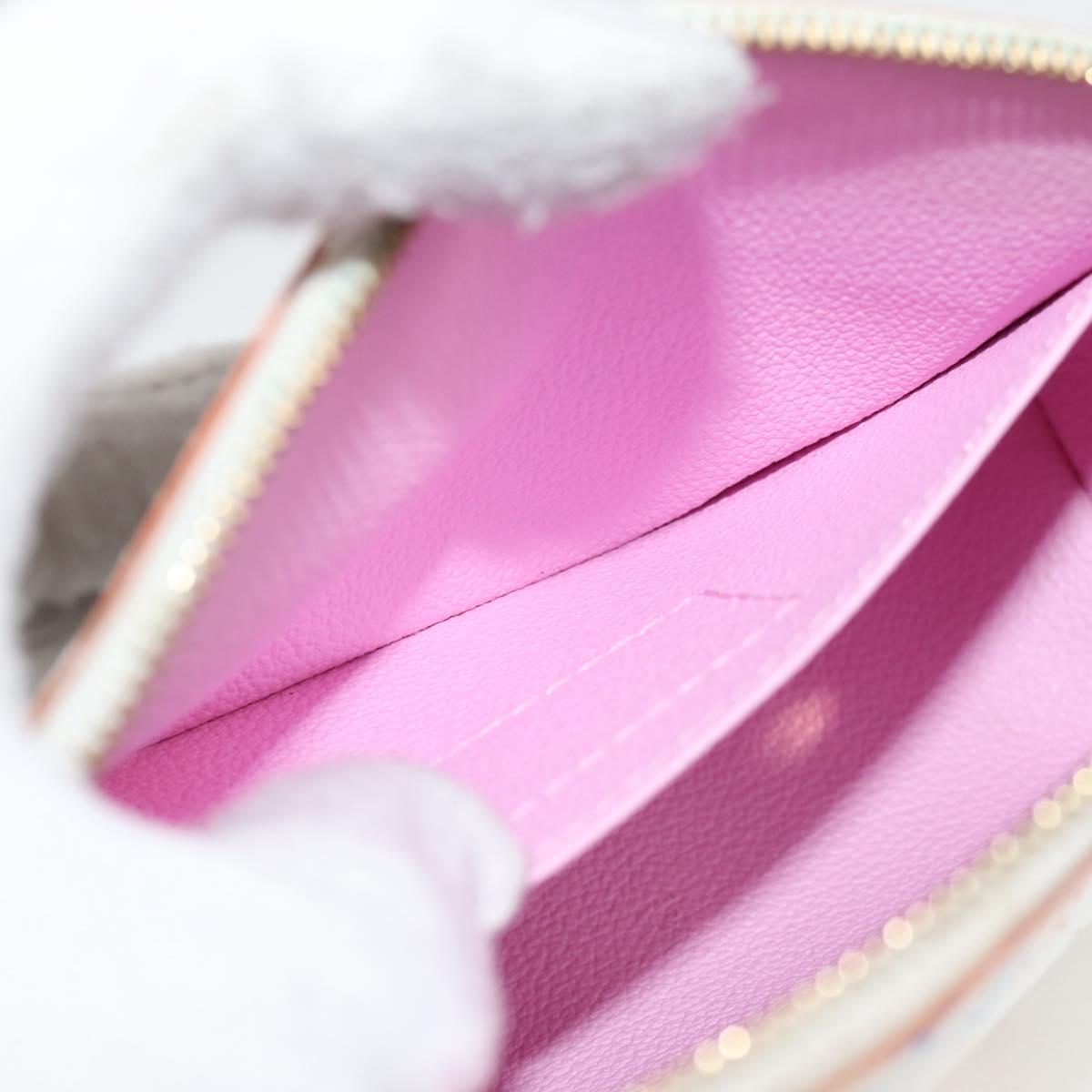 LOUIS VUITTON Monogram Multicolor Pochette Cosmetic White M47354 Auth 125292AV