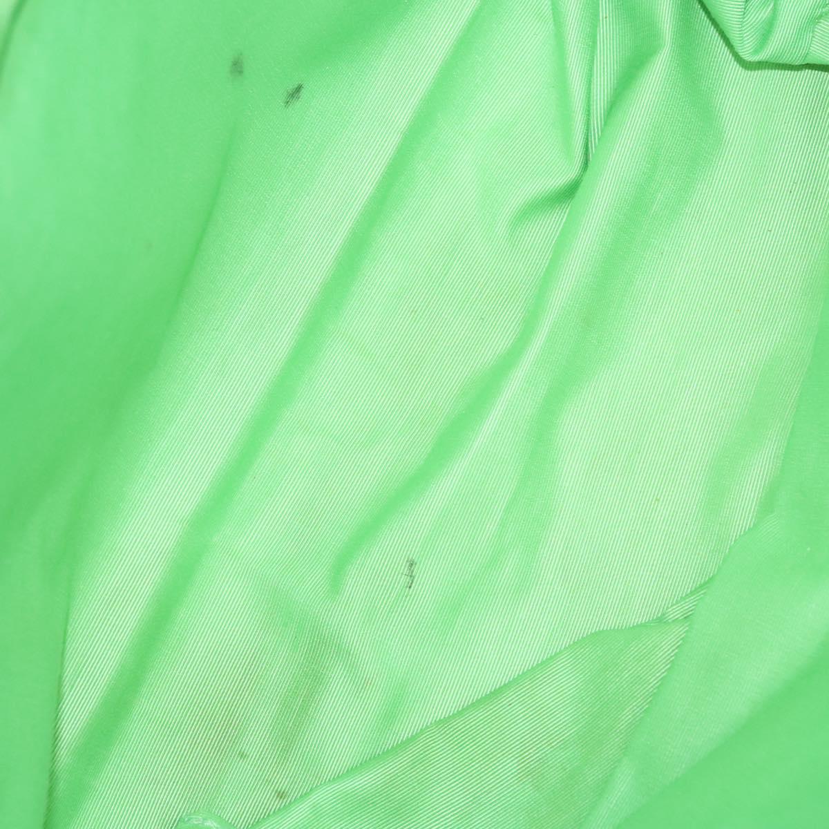 BVLGARI Logogram Tote Bag Canvas Light Blue Silver Auth 125302