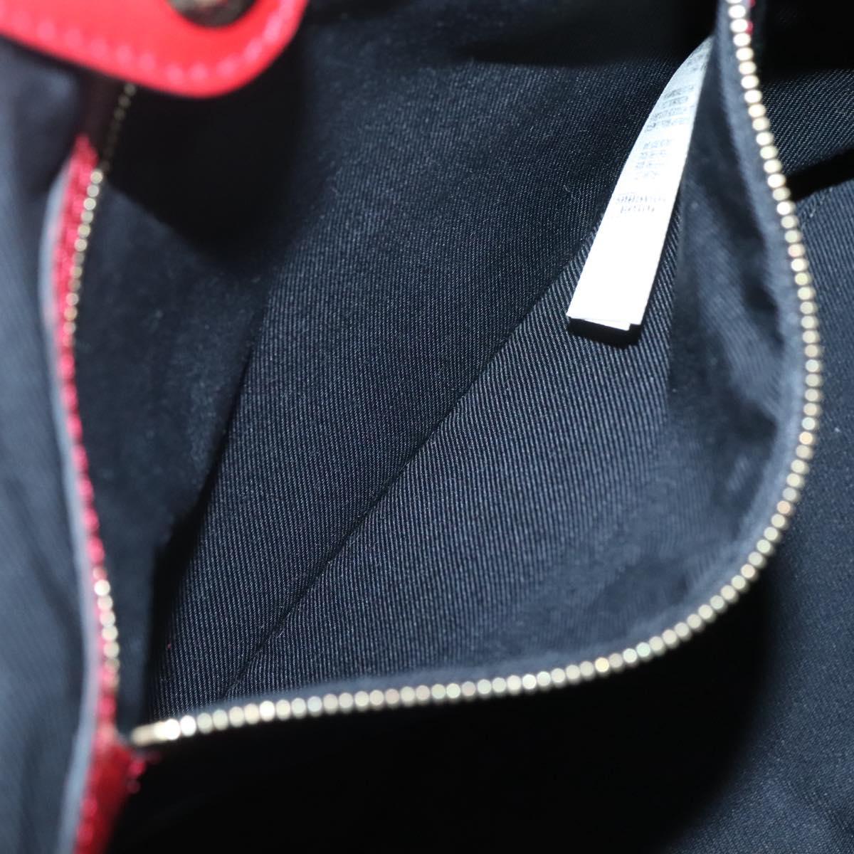 BURBERRY Nova Check Shoulder Bag Nylon Beige Gold Auth 125324