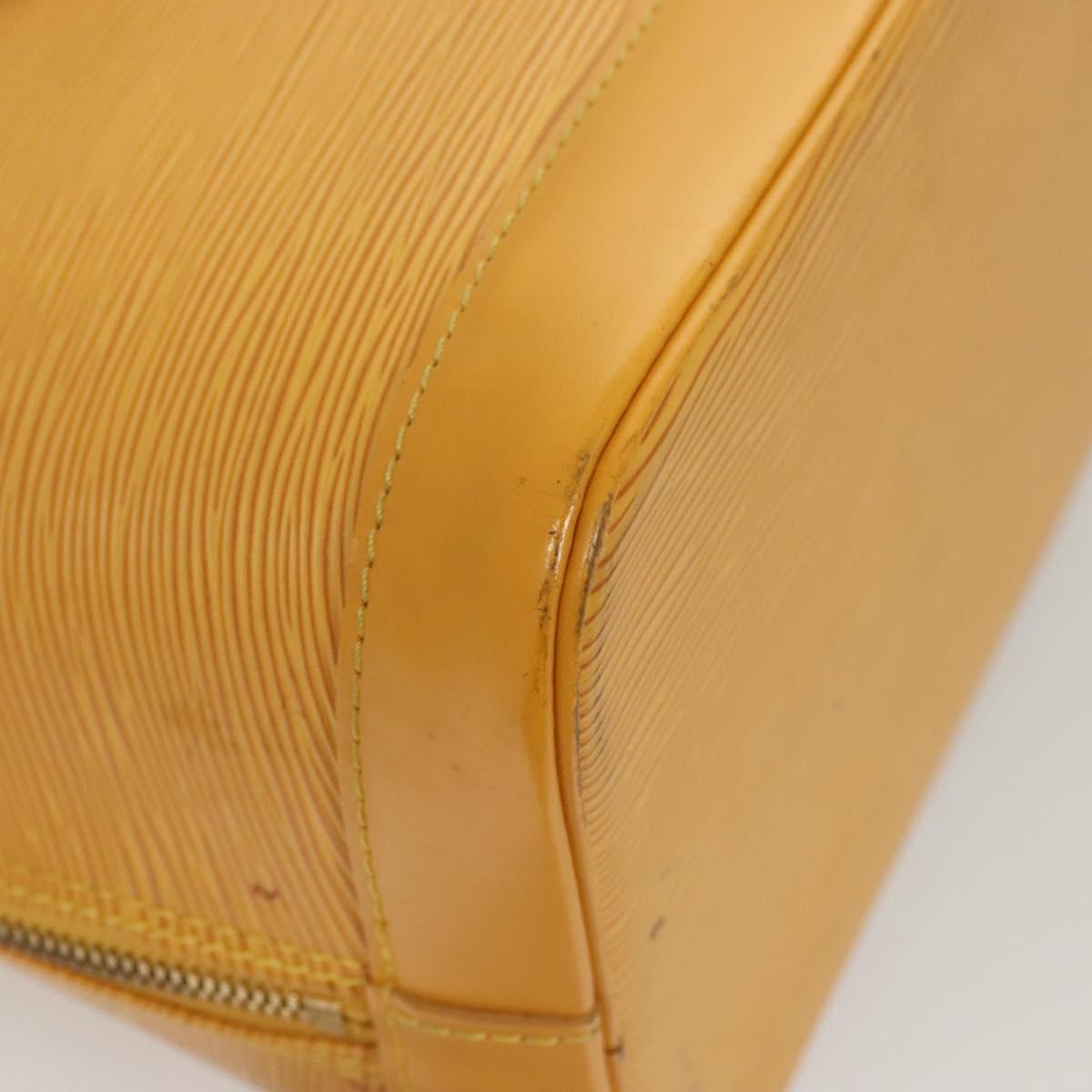 LOUIS VUITTON Epi Alma Hand Bag Yellow M52149 LV Auth 125336