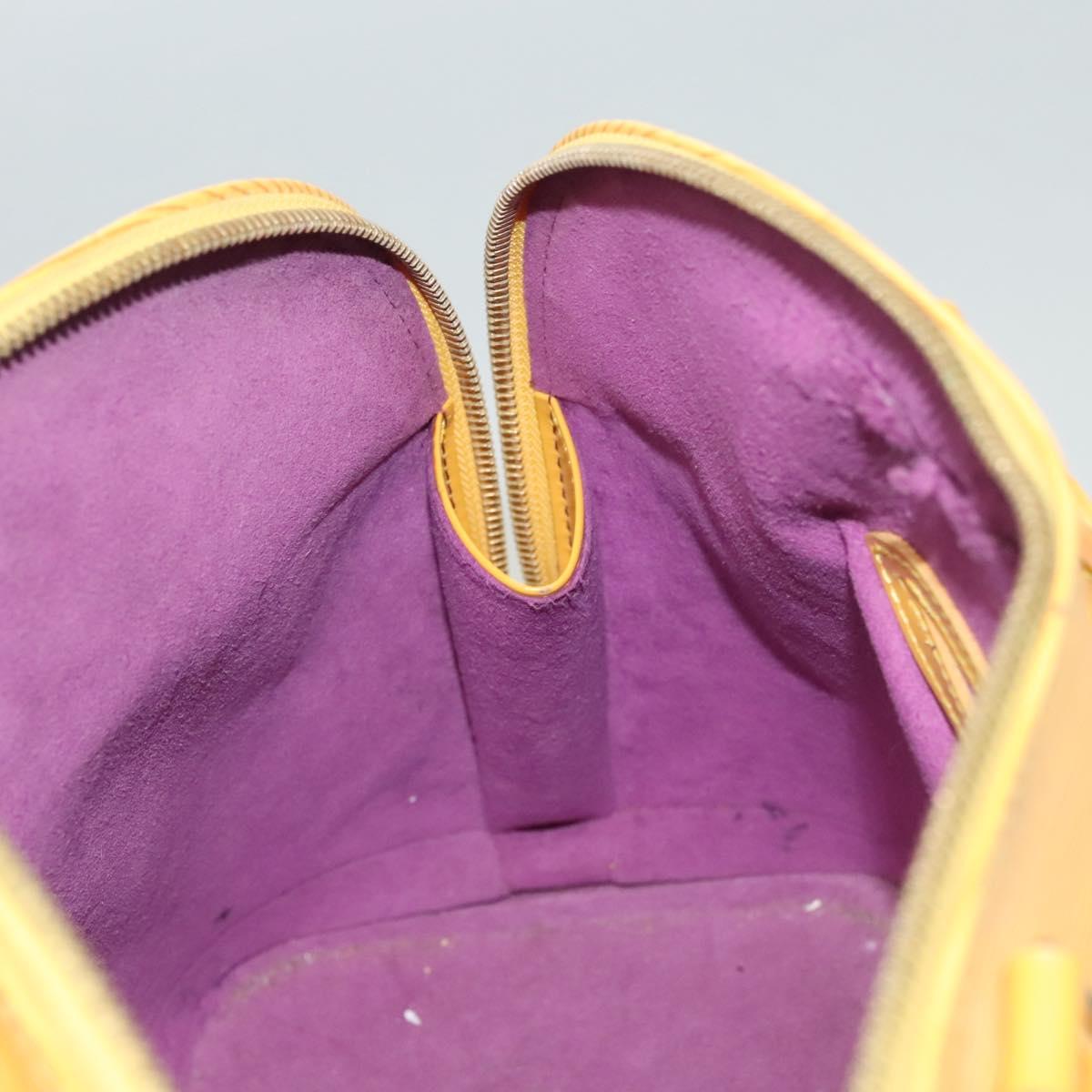 LOUIS VUITTON Epi Alma Hand Bag Yellow M52149 LV Auth 125336