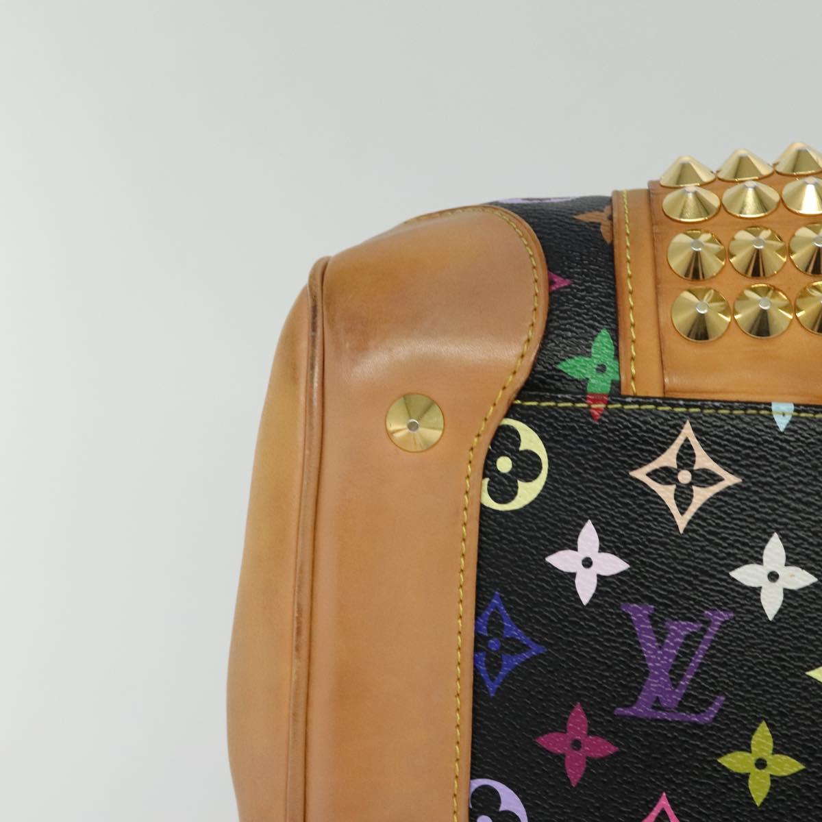 LOUIS VUITTON Monogram Multicolor Courtney MM Bag 2way Black M45642 Auth 125337