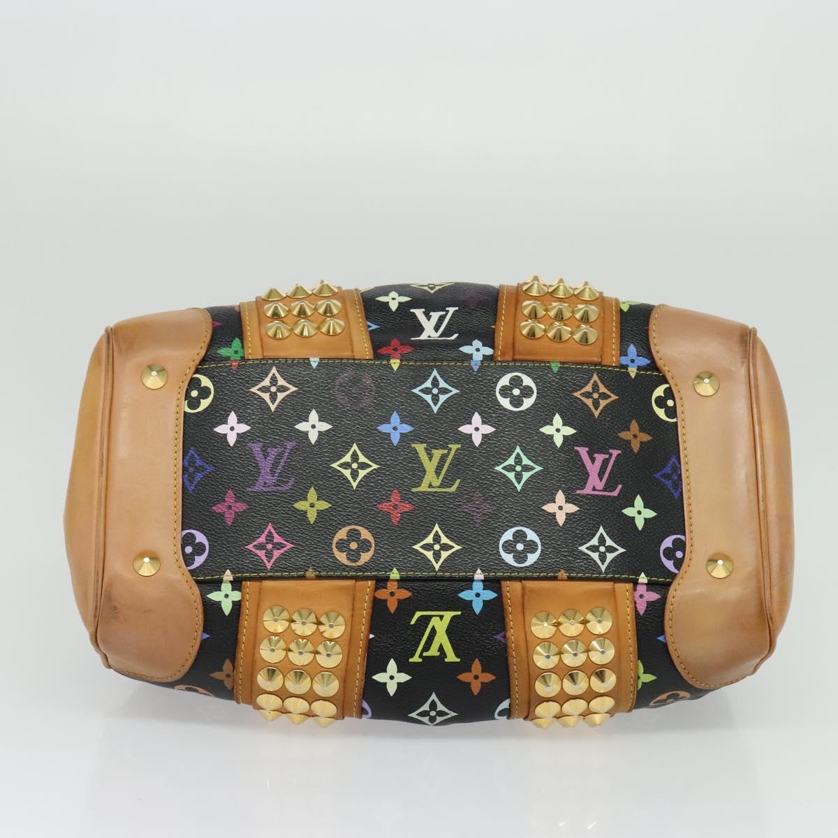 LOUIS VUITTON Monogram Multicolor Courtney MM Bag 2way Black M45642 Auth 125337