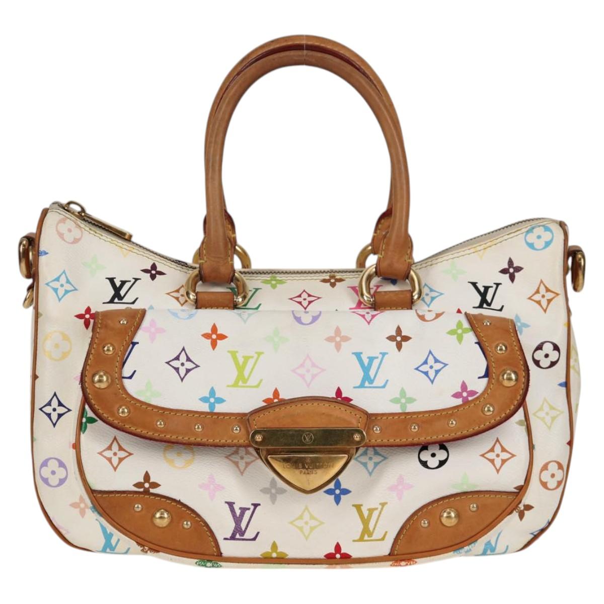 LOUIS VUITTON Monogram Multicolor Rita Bag 2way White M40125 LV Auth 125339V
