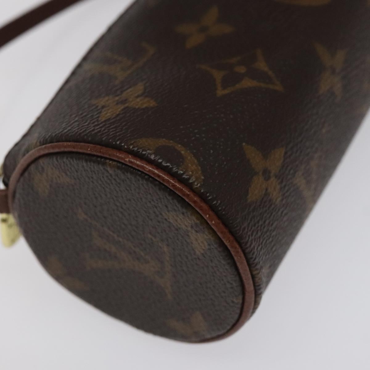 LOUIS VUITTON Monogram Papillon Pouch LV Auth 125345