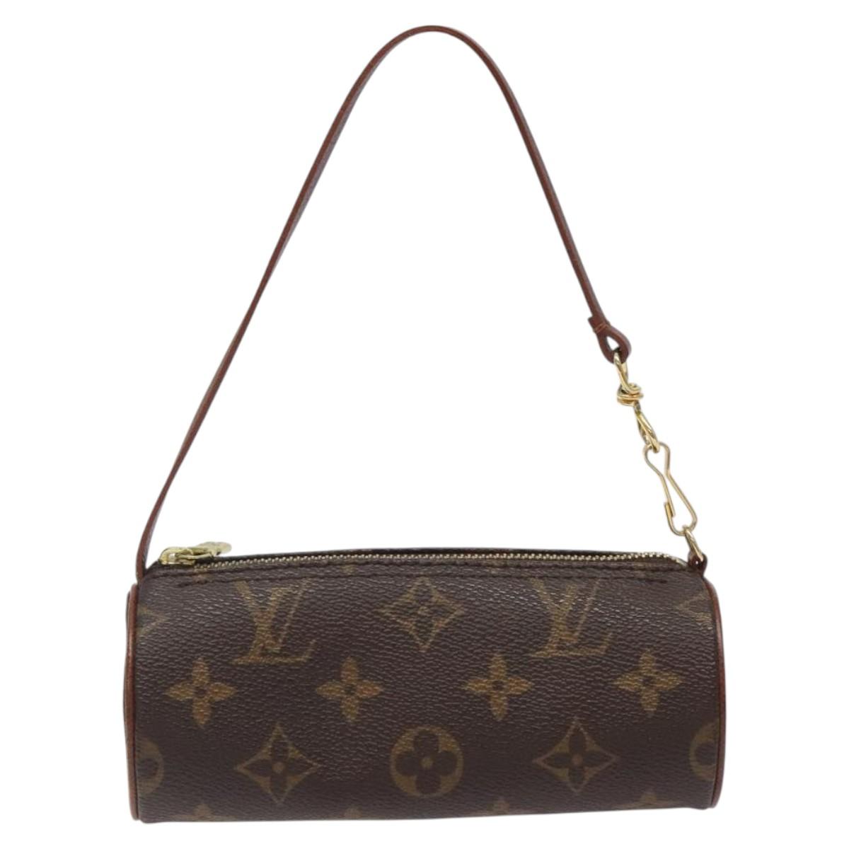 LOUIS VUITTON Monogram Papillon Pouch LV Auth 125345