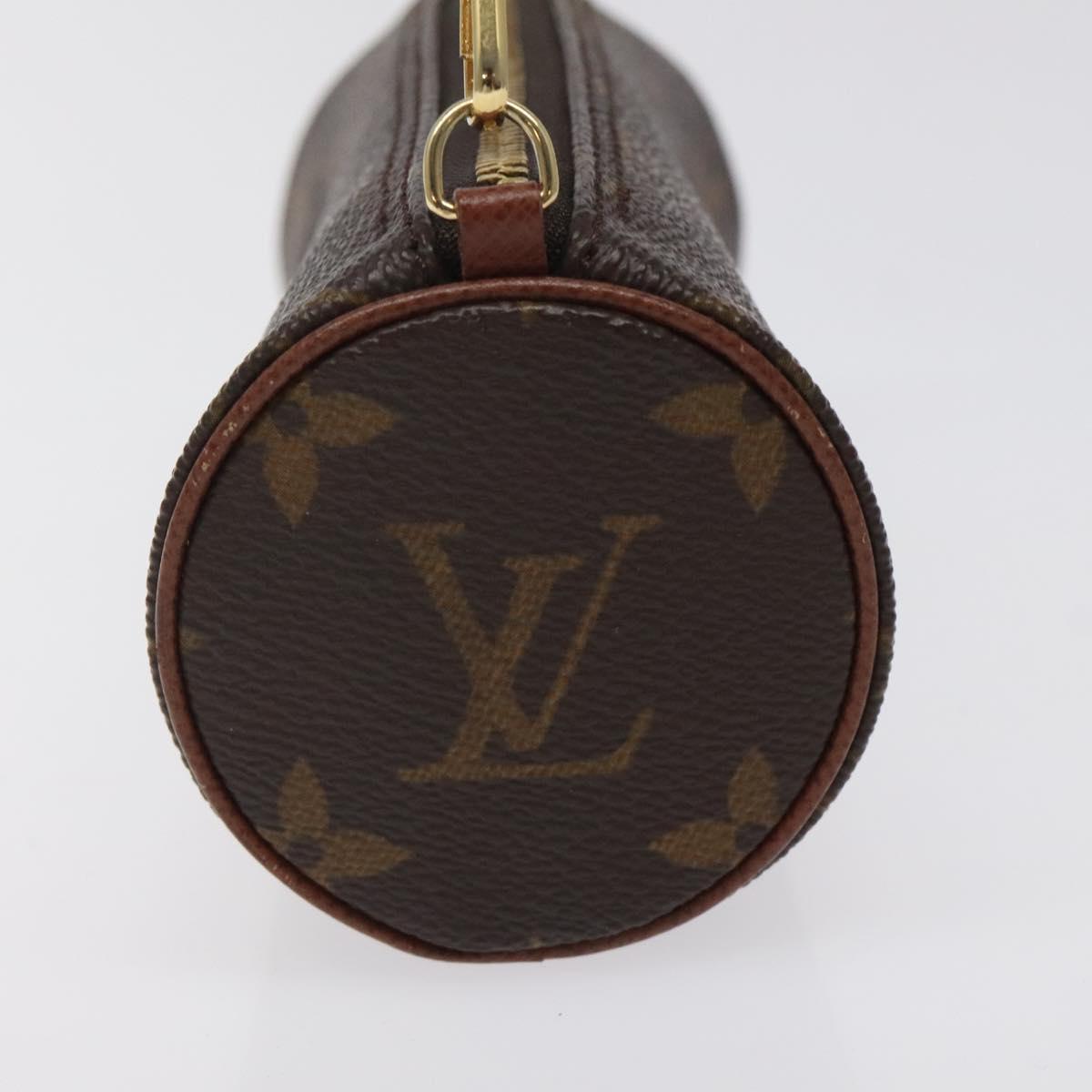 LOUIS VUITTON Monogram Papillon Pouch LV Auth 125345