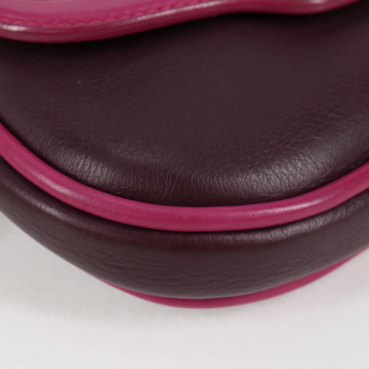 LOUIS VUITTON Art Deco Trapezio Shoulder Bag Leather Pink M97085 Auth 125367AV