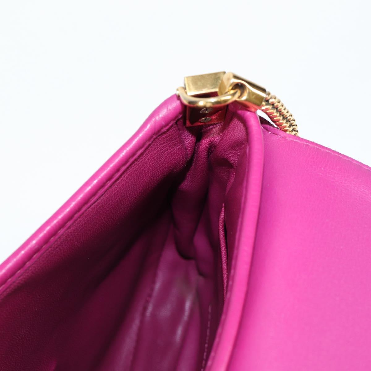 LOUIS VUITTON Art Deco Trapezio Shoulder Bag Leather Pink M97085 Auth 125367AV