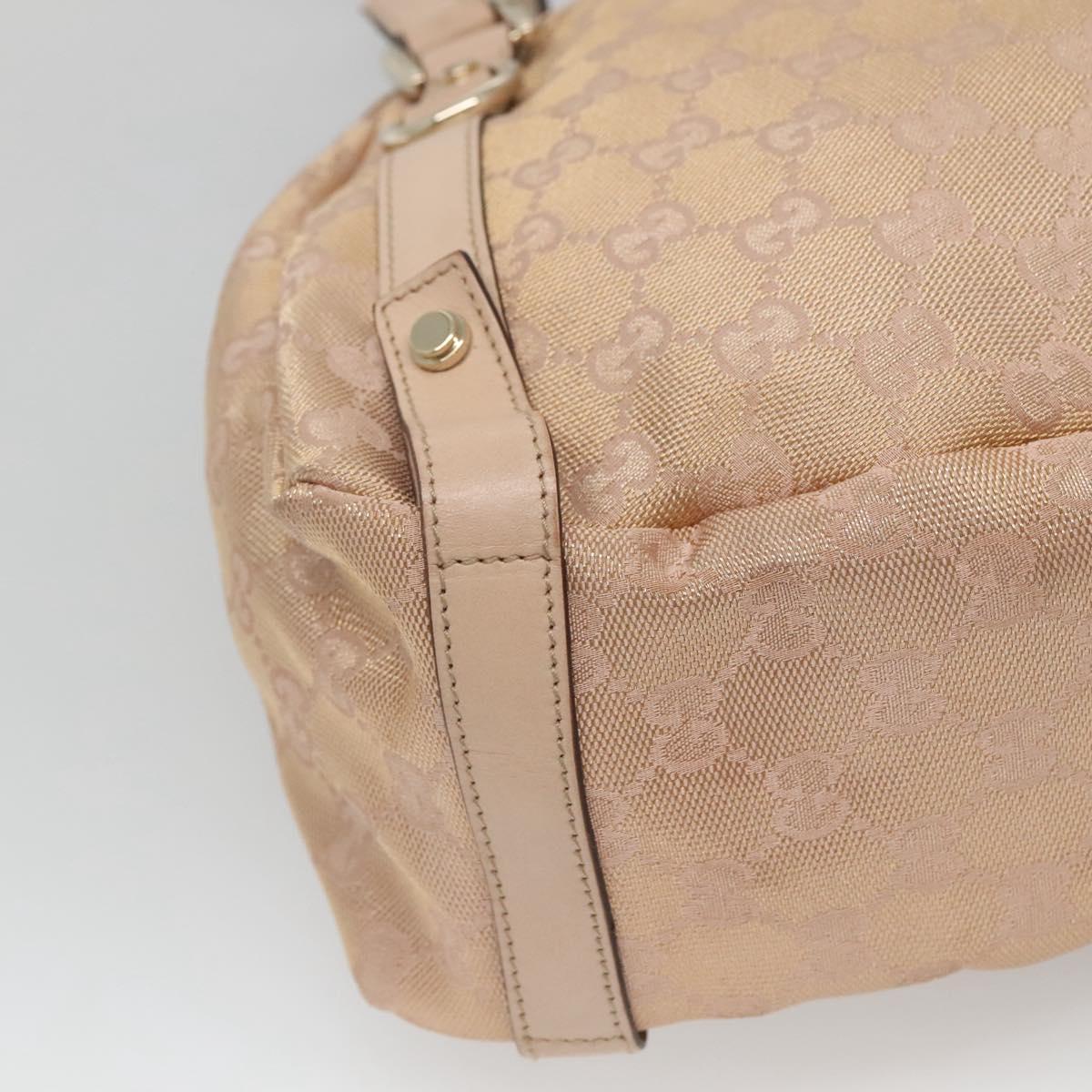 GUCCI GG Canvas Abbey Tote Bag Beige Gold 130736 Auth 125368