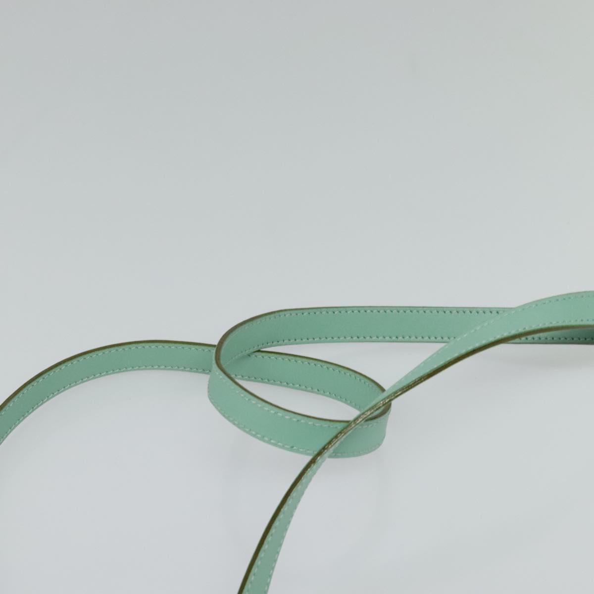 Salvatore Ferragamo Hand Bag Nylon 2way Green Gold Auth 125371