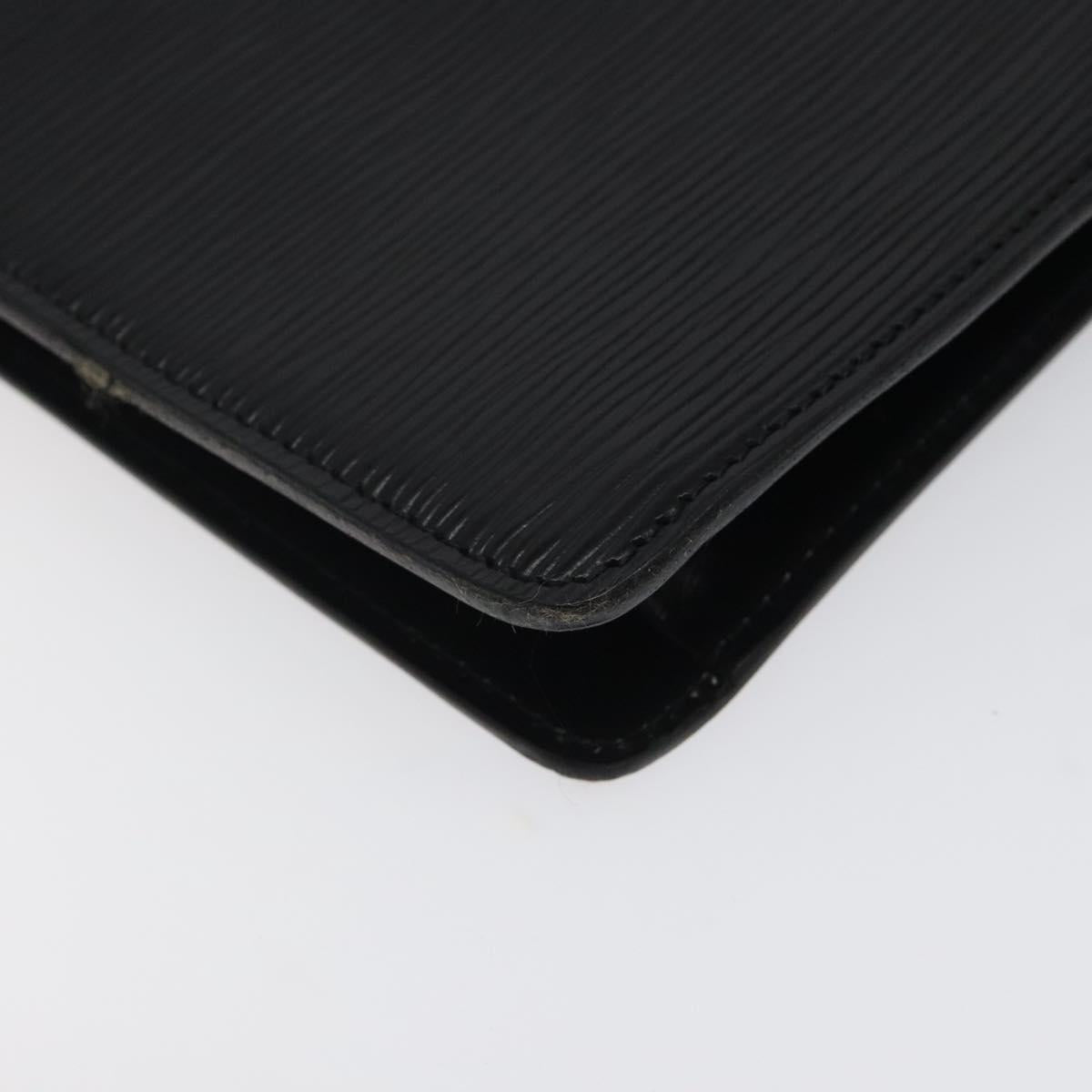 LOUIS VUITTON Epi Montaigne 27 Clutch Bag Black M52652 LV Auth 125396
