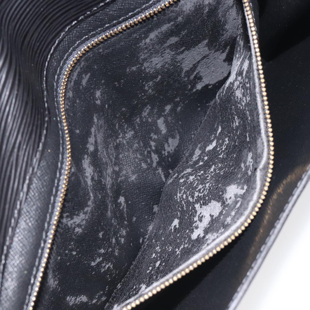 LOUIS VUITTON Epi Montaigne 27 Clutch Bag Black M52652 LV Auth 125396