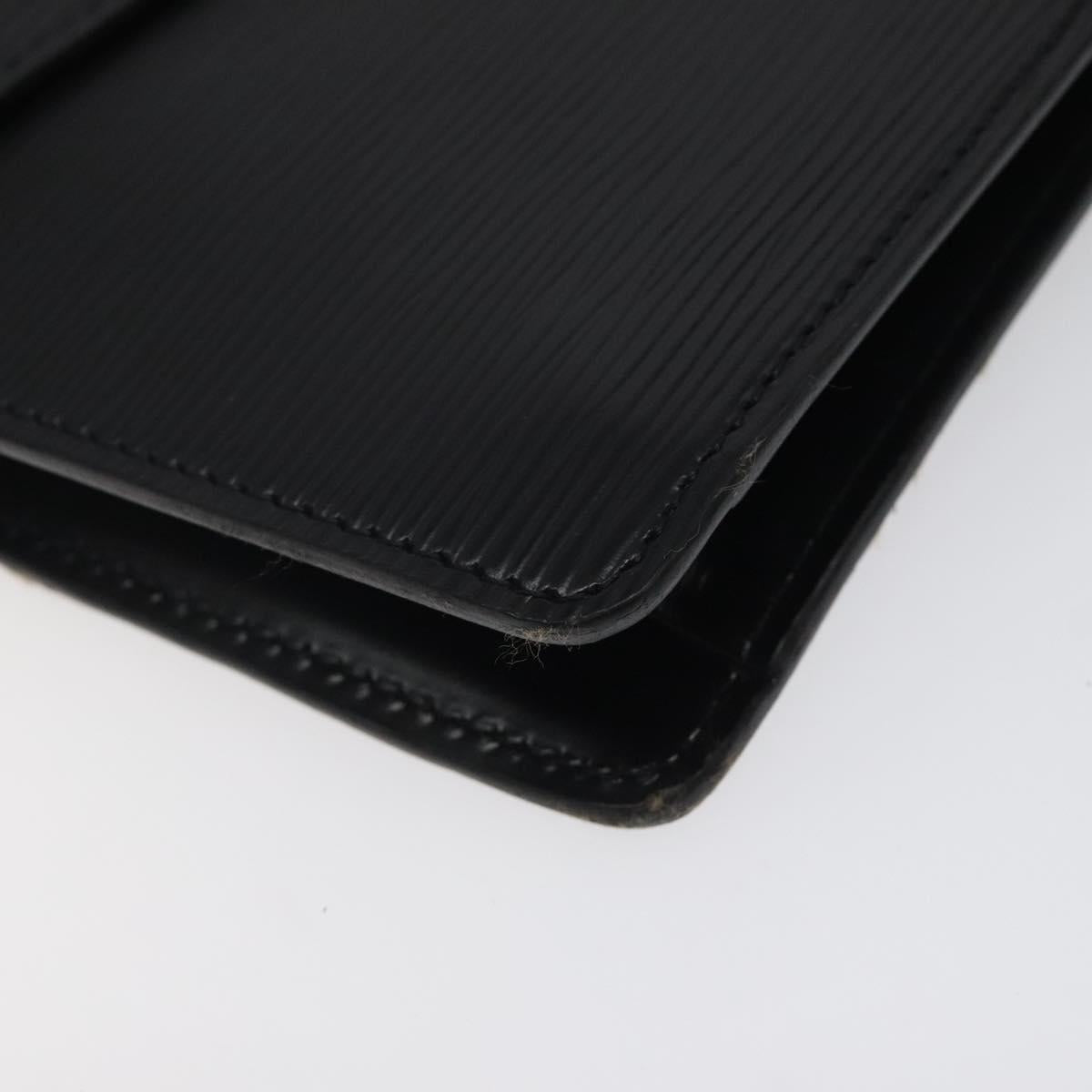 LOUIS VUITTON Epi Montaigne 27 Clutch Bag Black M52652 LV Auth 125396