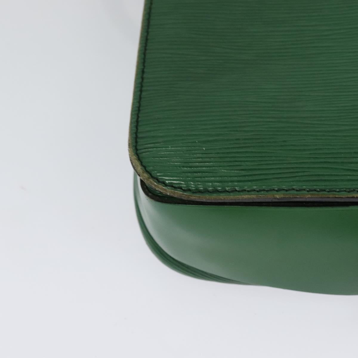 LOUIS VUITTON Epi Cartouchiere MM Shoulder Bag Green M52244 LV Auth 125397