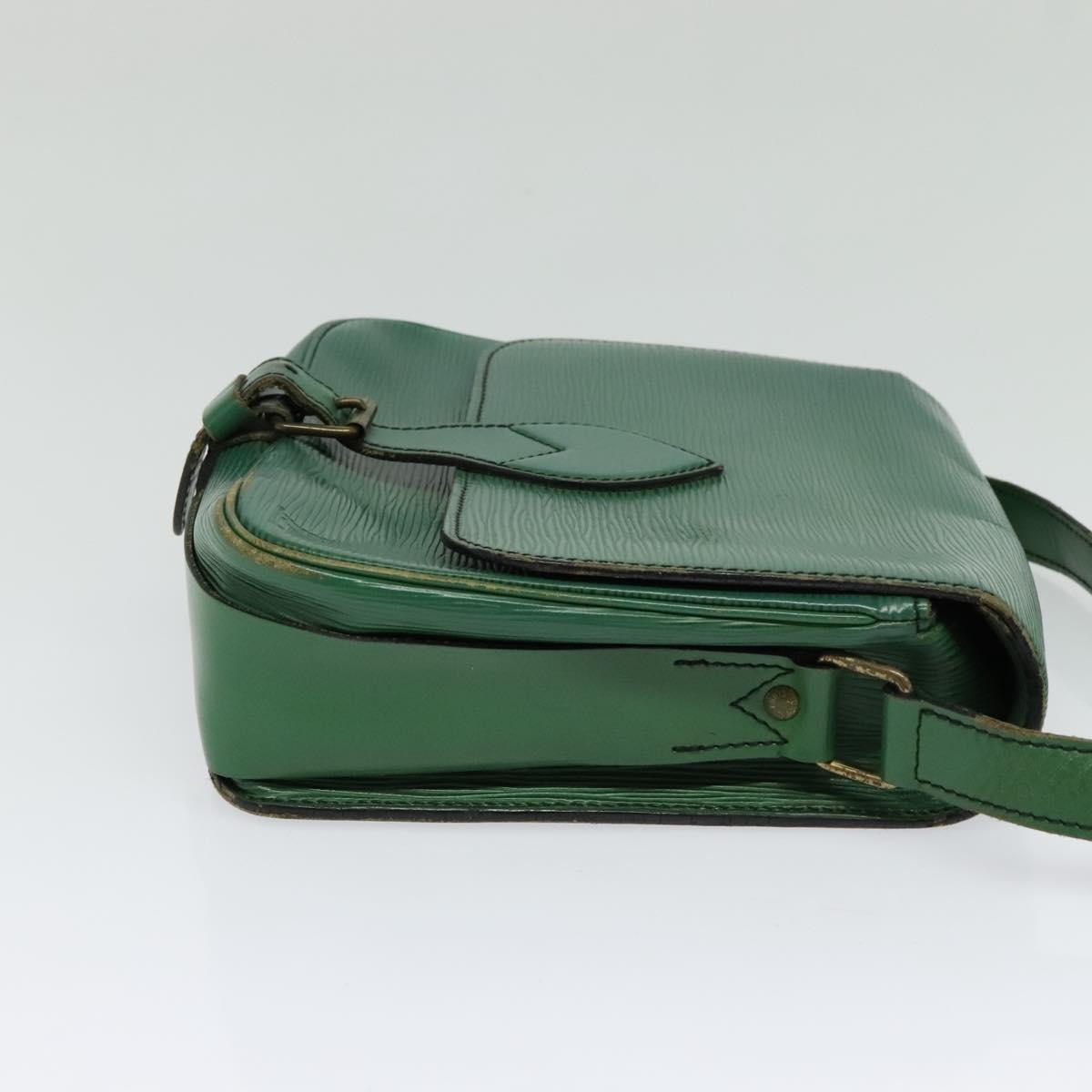 LOUIS VUITTON Epi Cartouchiere MM Shoulder Bag Green M52244 LV Auth 125397