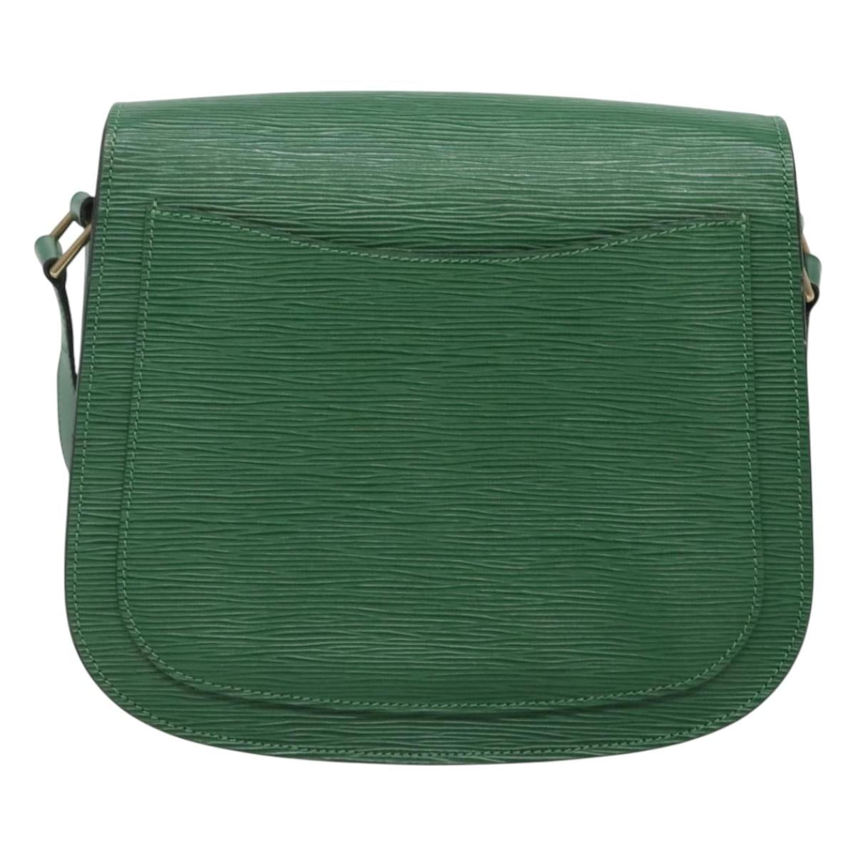LOUIS VUITTON Epi Saint Cloud GM Shoulder Bag Green M52194 LV Auth 125398