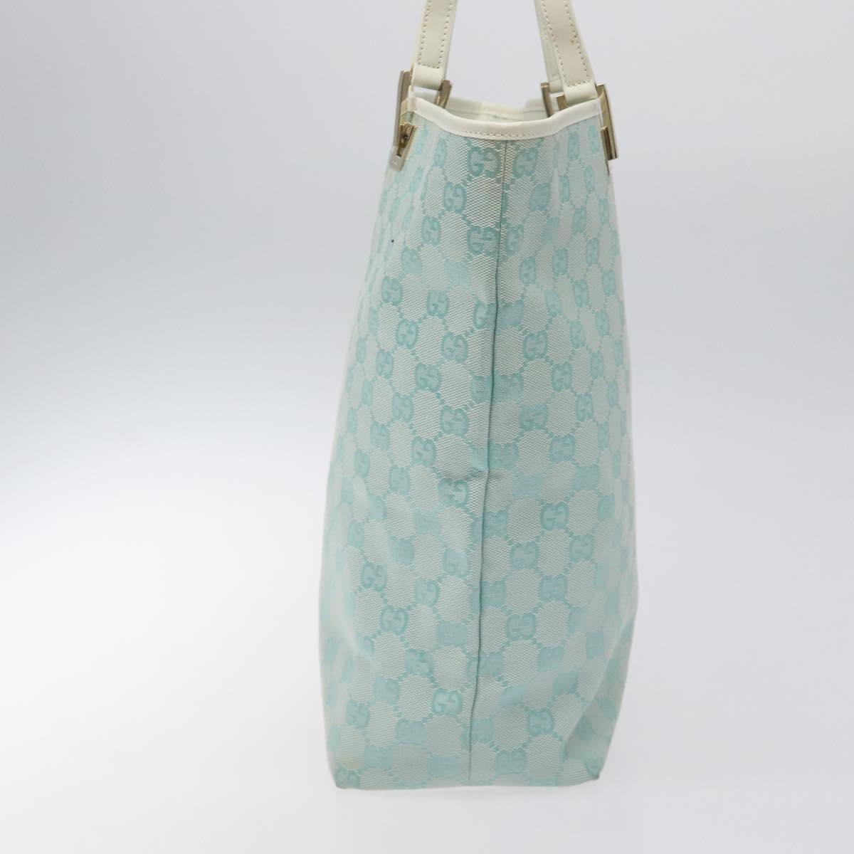 GUCCI GG Canvas Tote Bag Blue Gold 002 1098 Auth 125400