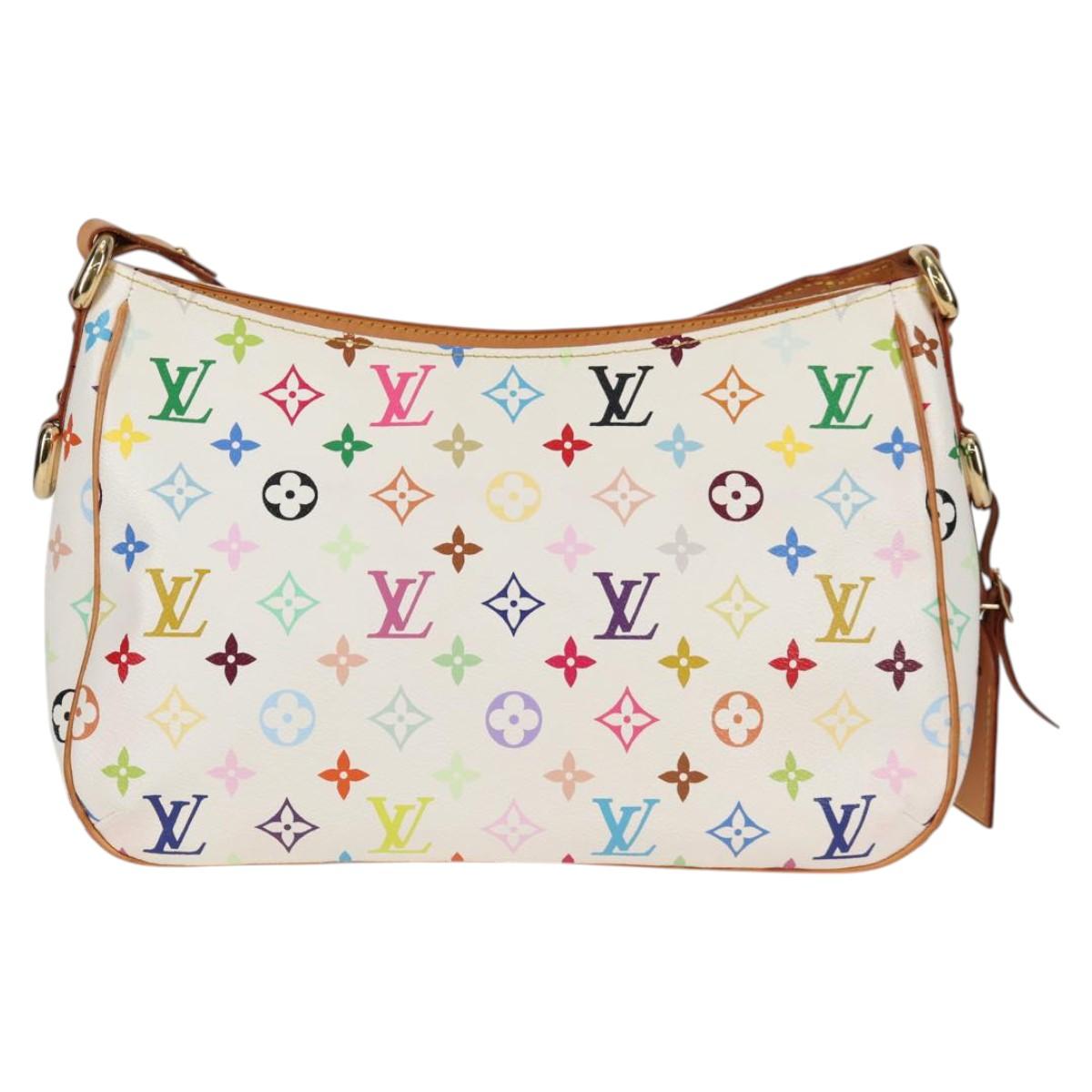 LOUIS VUITTON Monogram Multicolor Lodge GM Bag White M40051 LV Auth 125413V