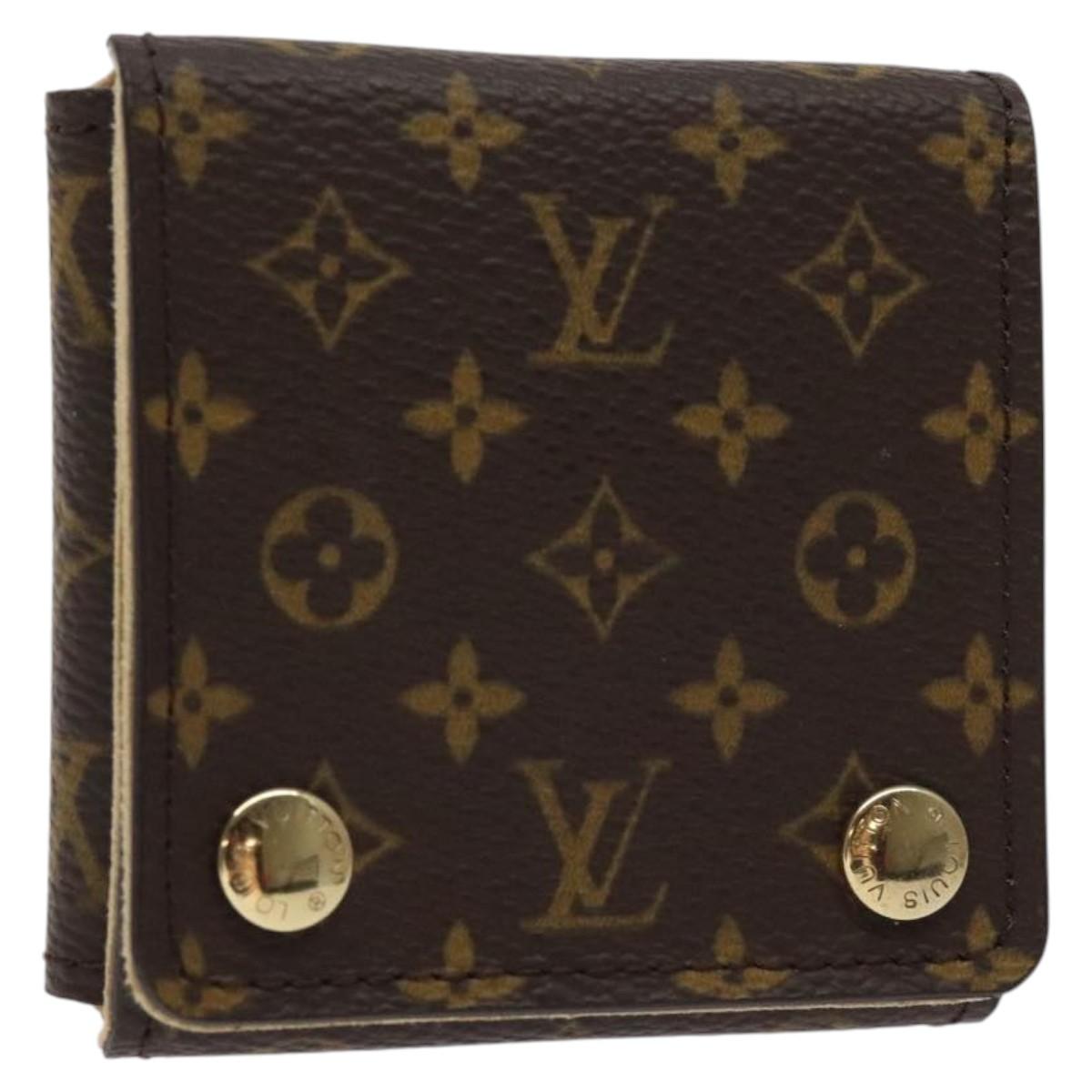 LOUIS VUITTON Monogram Jewelry case Jewelry Box LV Auth 125427