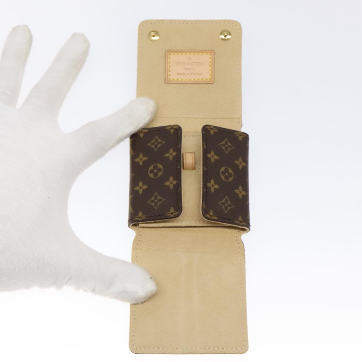 LOUIS VUITTON Monogram Jewelry case Jewelry Box LV Auth 125427