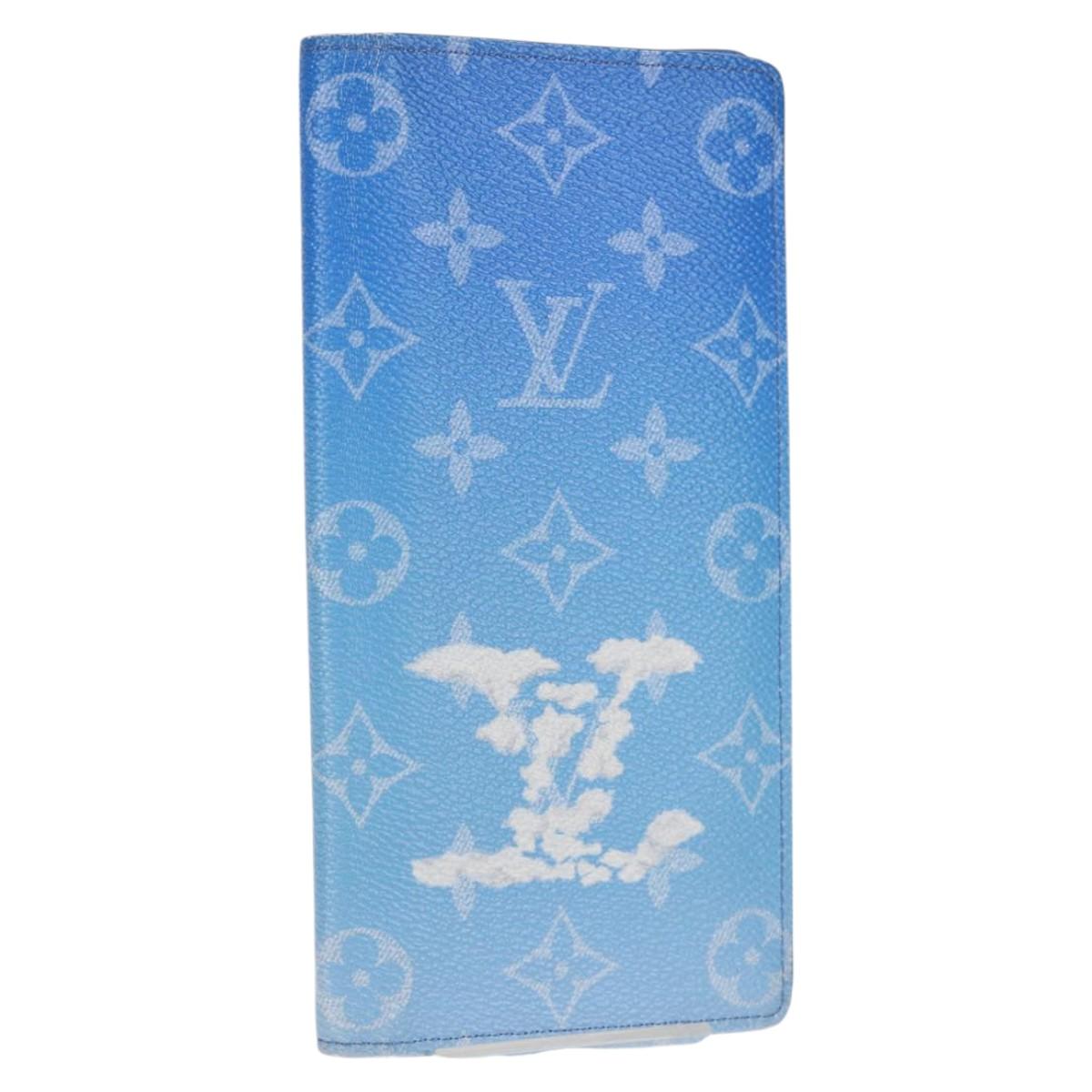LOUIS VUITTON Monogram Clouds Portefeuille Braza Long Wallet M69680 Auth 125448M